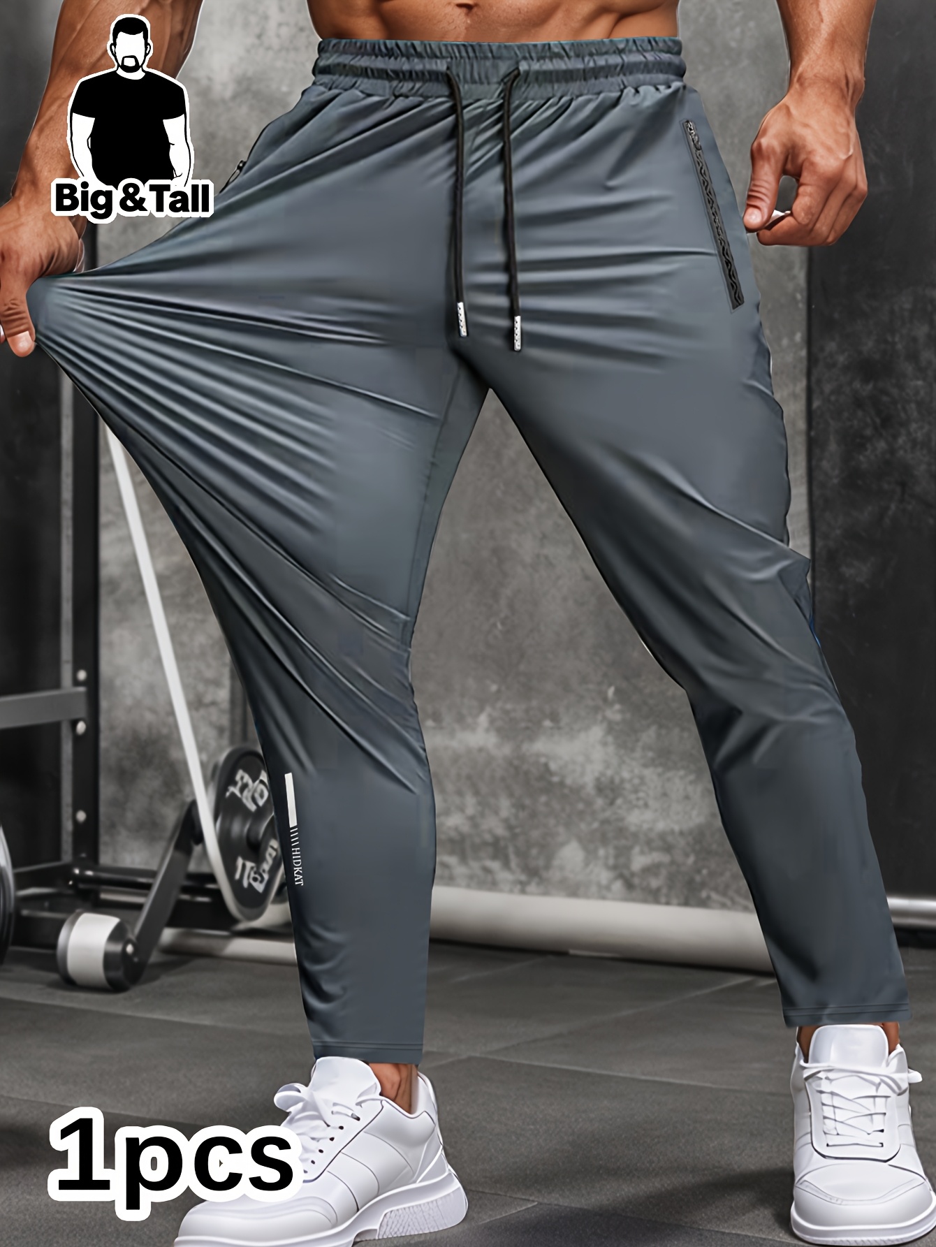 1 pz Pantaloni da uomo taglie forti ad alta elasticità casual…