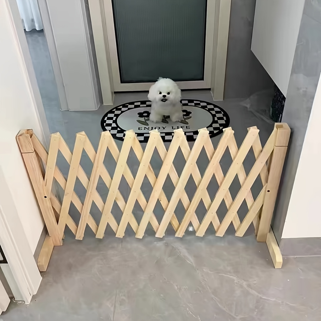 Recinto per animali domestici in legno con cancello retrattile…