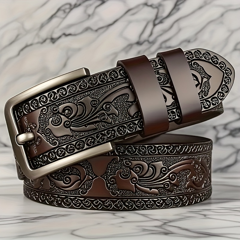 Cintura da uomo retrò premium in ecopelle - Design squisitamente…