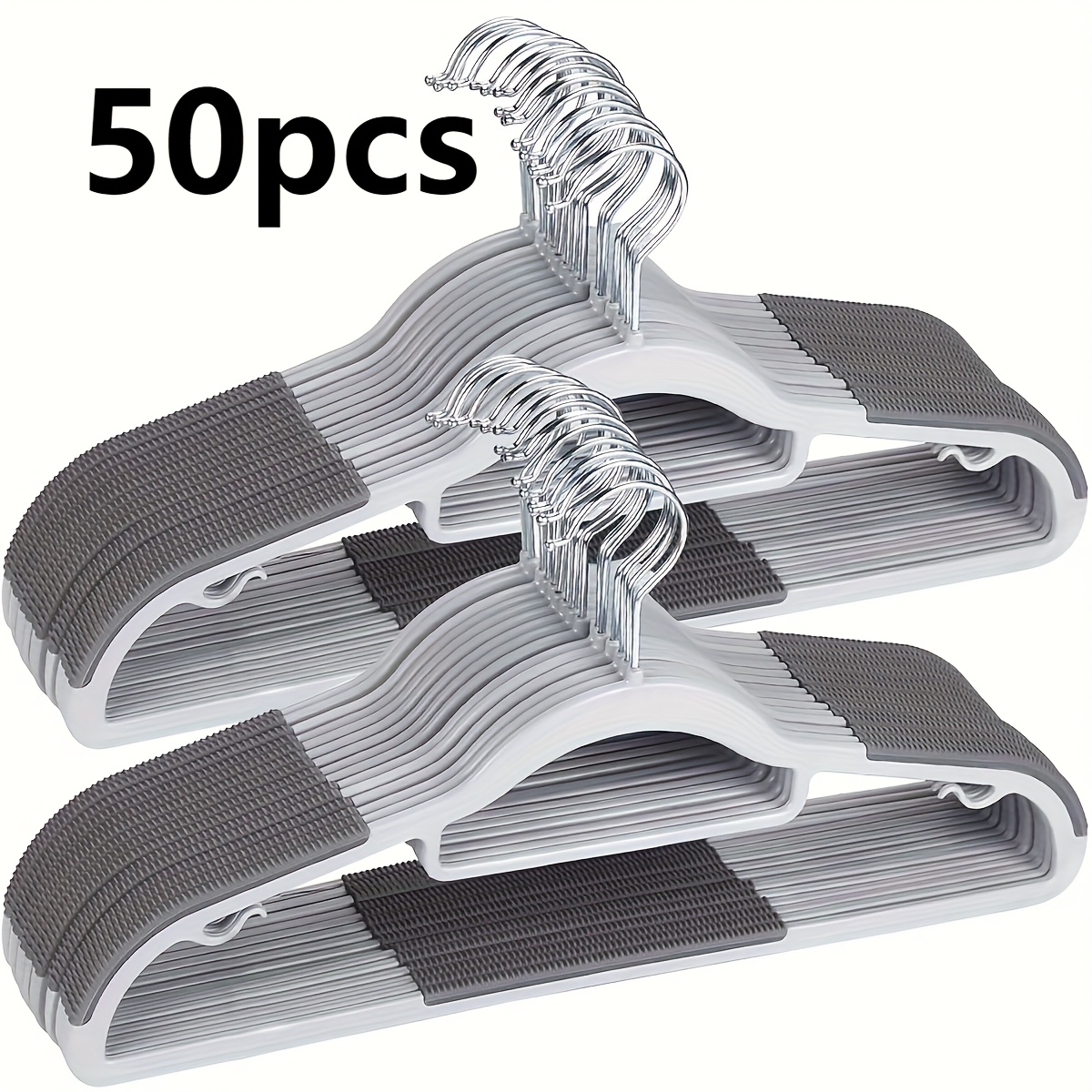 50 Grucce Antiscivolo in Plastica, Appendiabiti Resistenti…