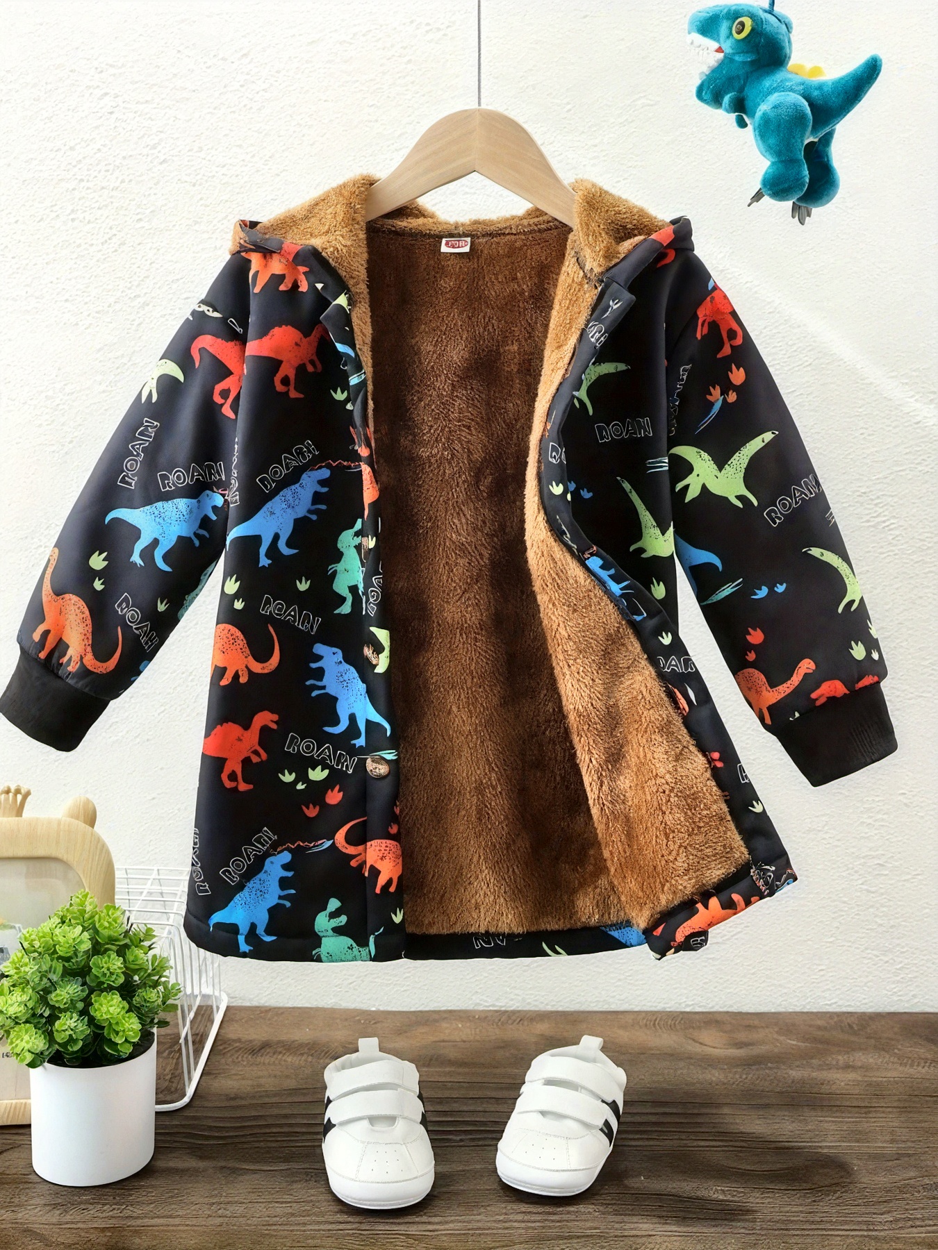 Giacca autunno/inverno per ragazzo in peluche con piccolo…