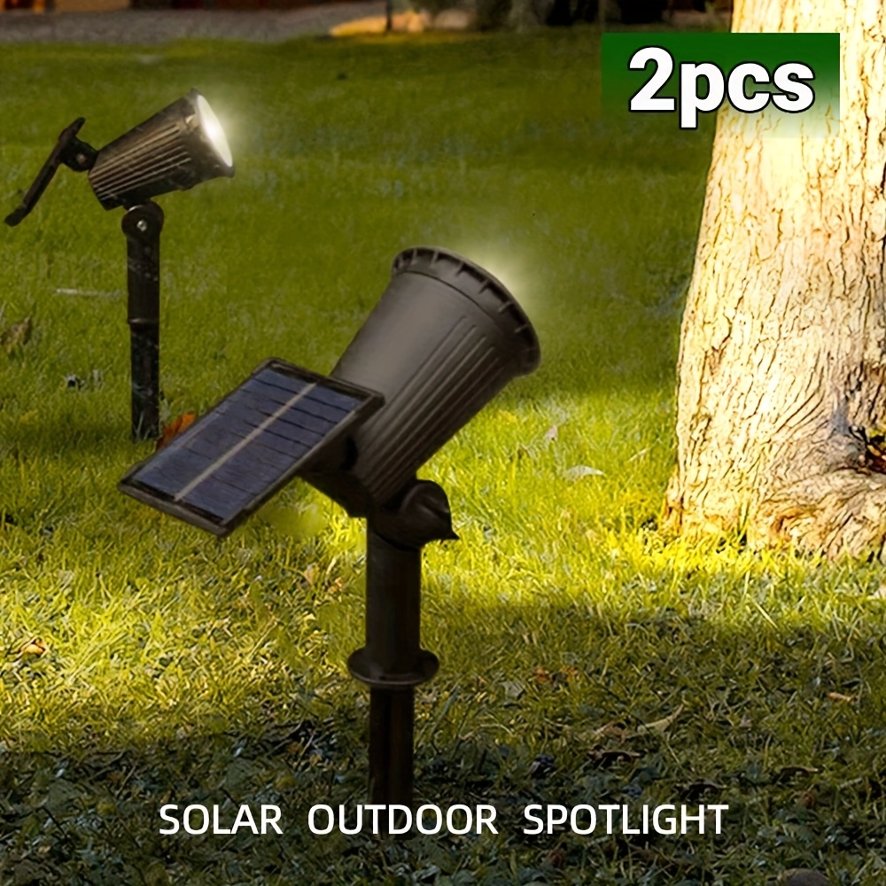 2 pezzi 9 LED Faretti Solari, IP65 Esterni RGB Solari da…