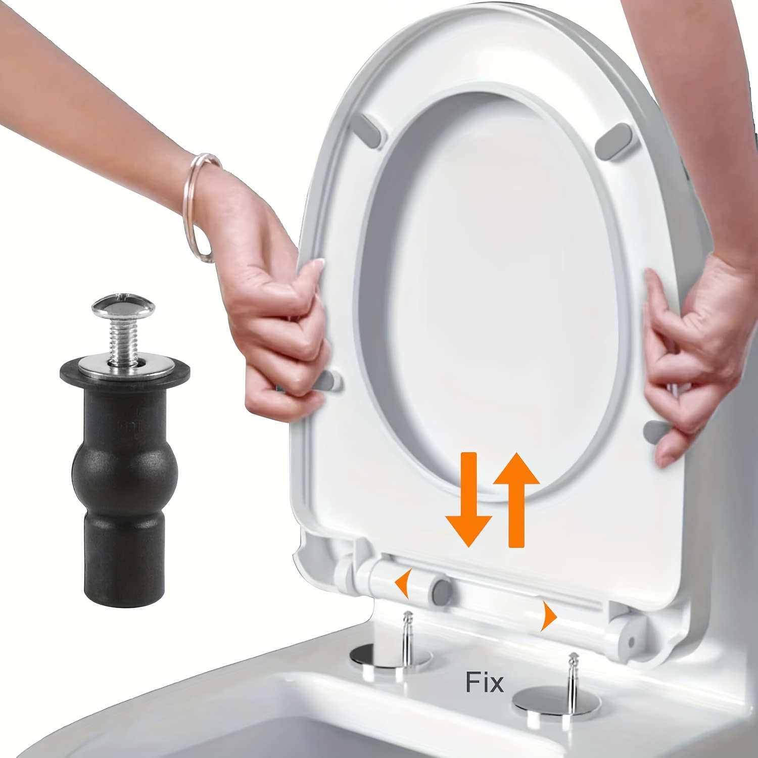 Kit universale di 4 bulloni per cerniere del sedile del water…