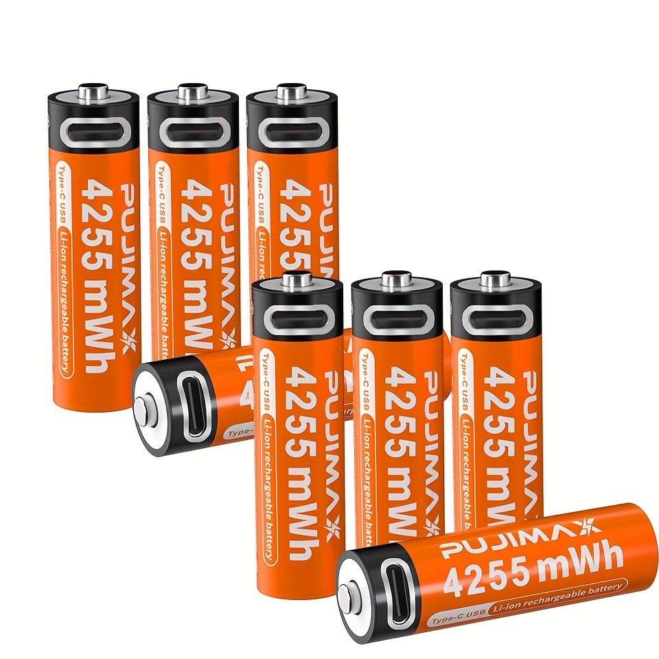 PUJIMAX AA 4255Mwh Batterie al Litio Ricaricabili, Include 2/4/8…