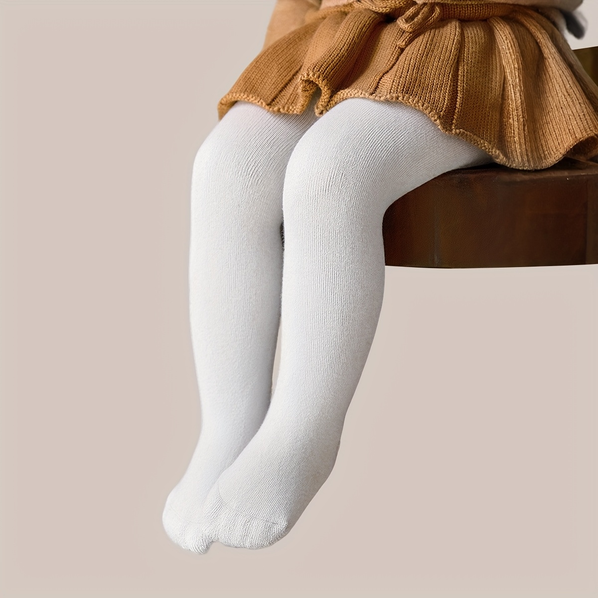 1 paio di collant a tinta unita per neonati e bambini piccoli…