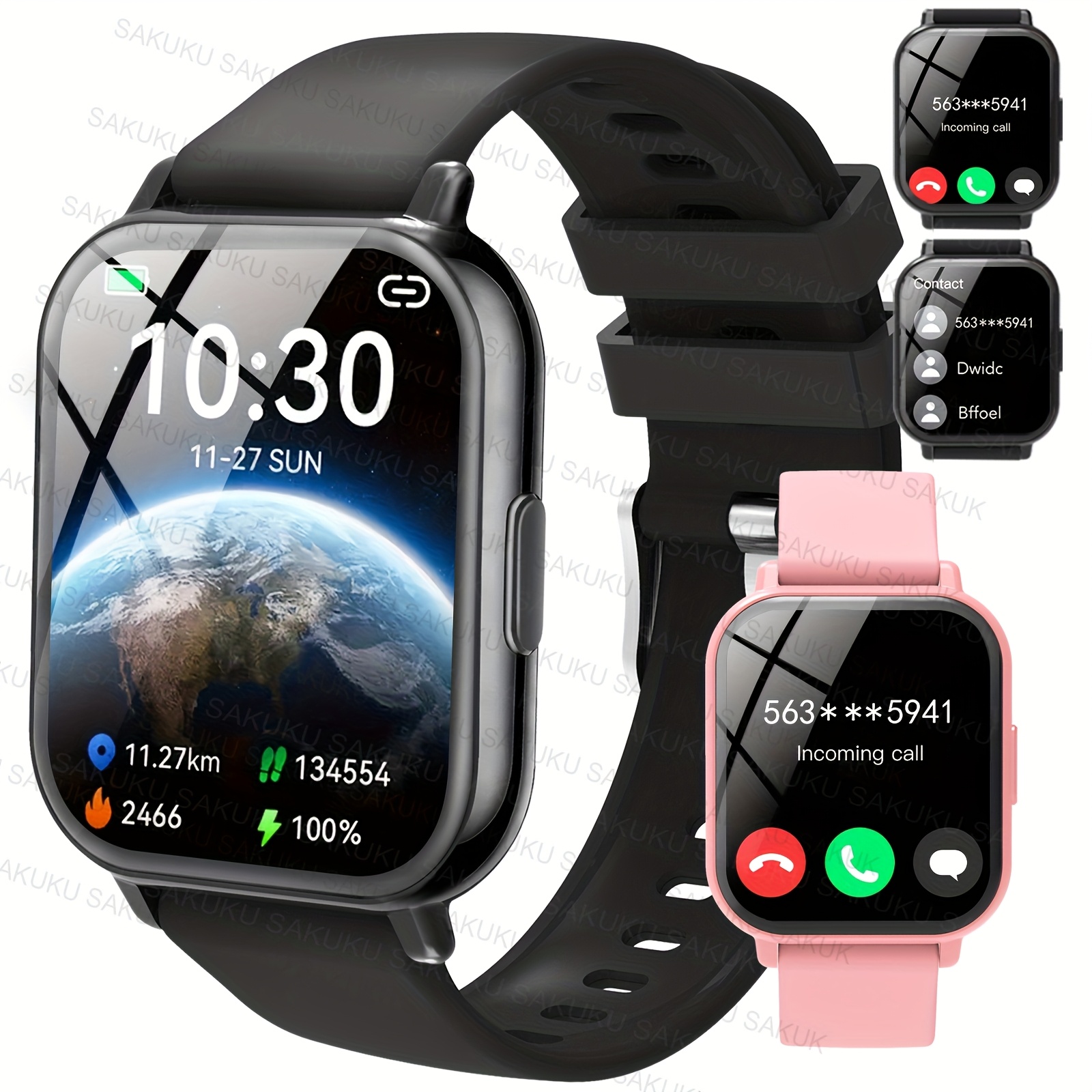 ZACHARYER Nuovo Smartwatch, Chiamata Wireless, Promemoria…