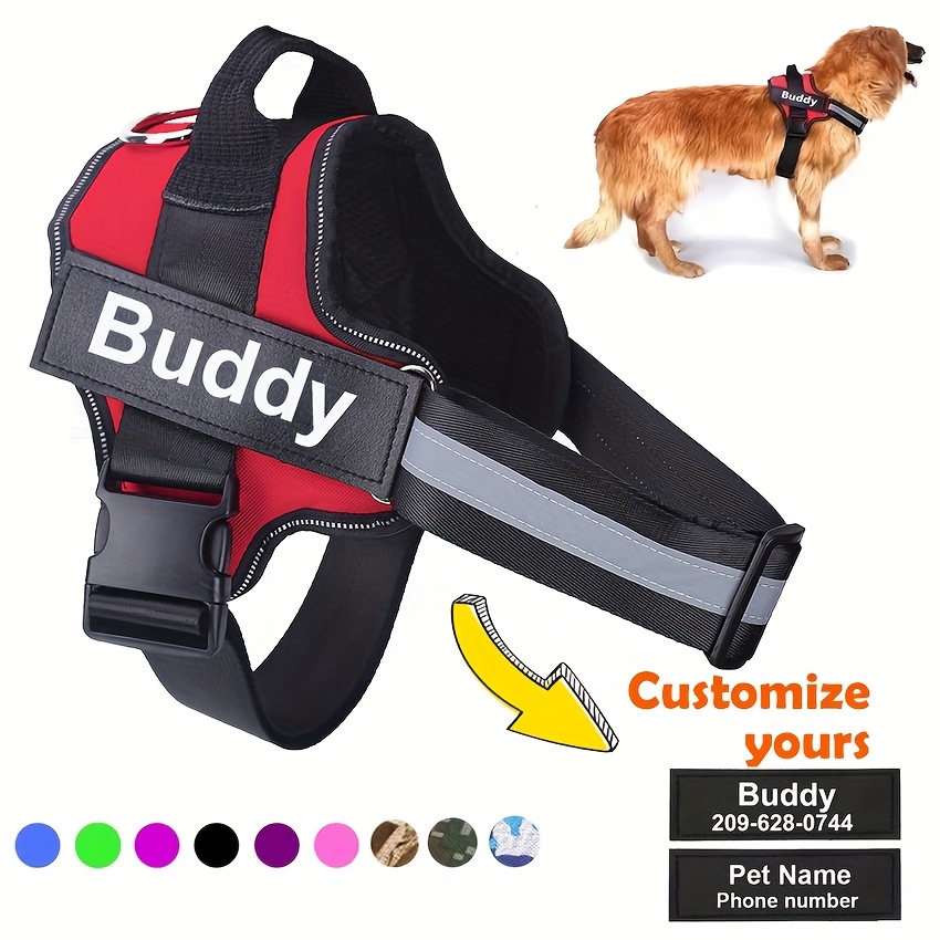 Pettorina personalizzata per cani NO PULL Riflettente…