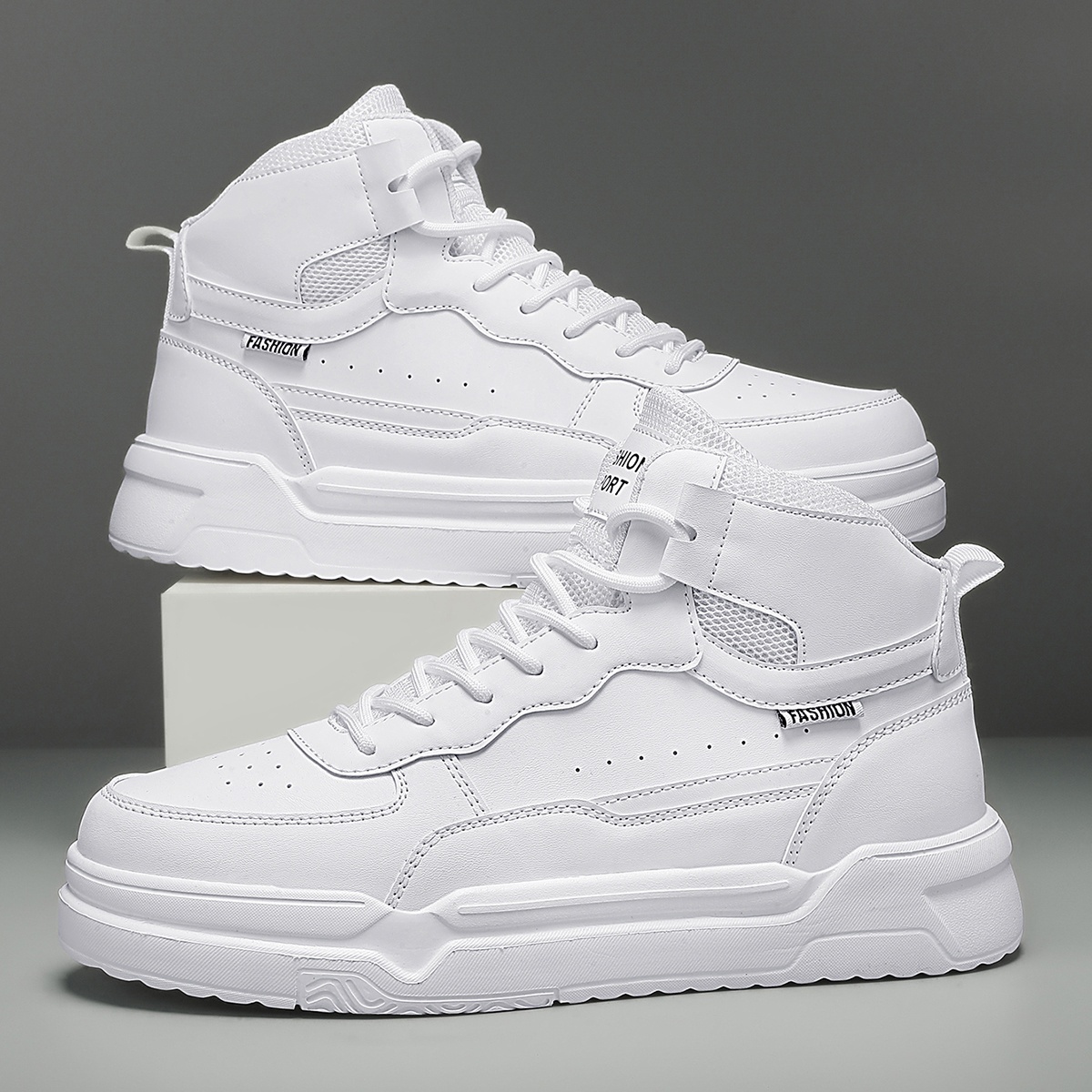 Scarpe da Skate Casual da Uomo con Tomaia Alta, Scarpe da Skate…