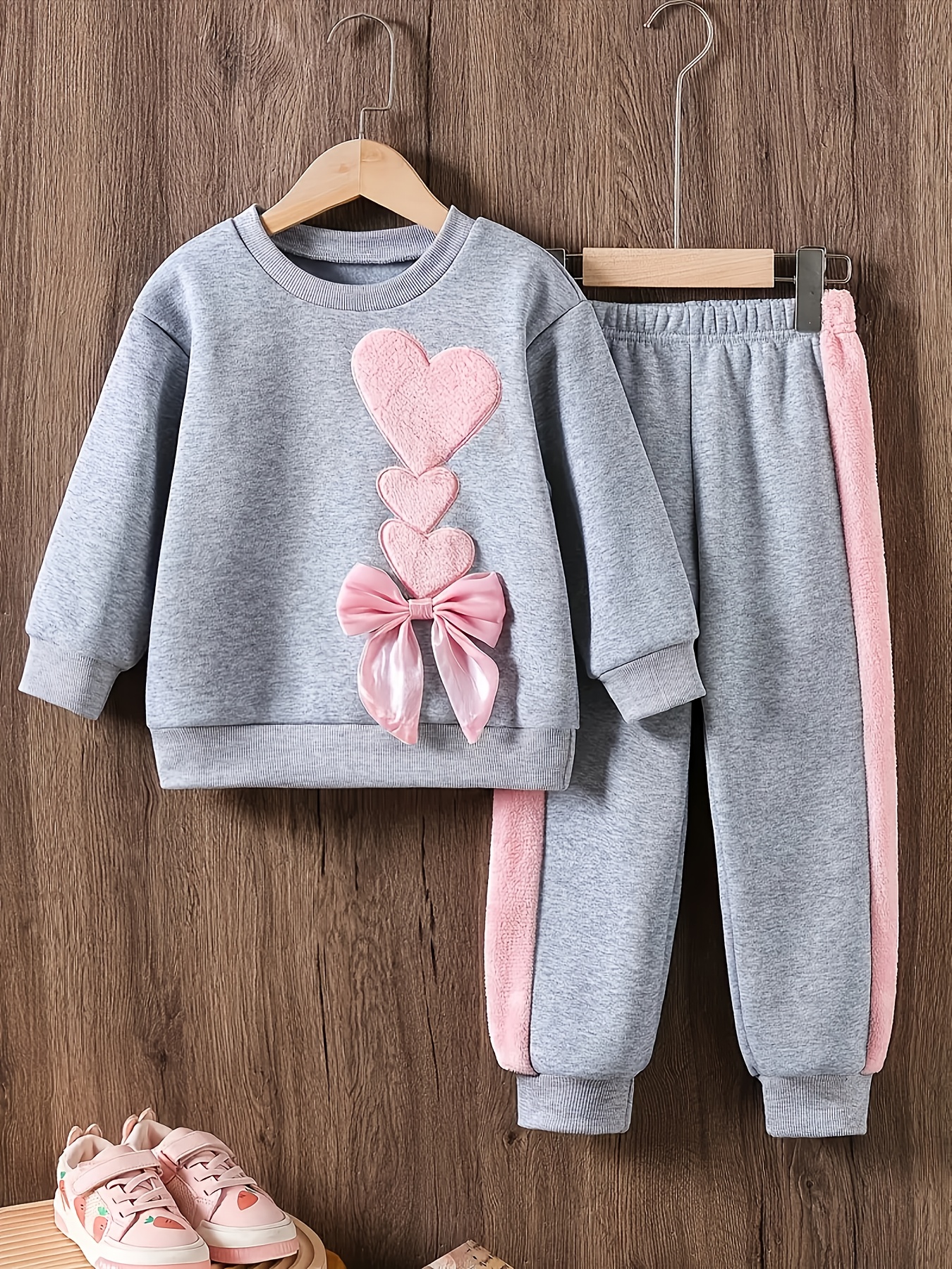 Completo da bambina 2 pezzi, top casual a maniche lunghe con…