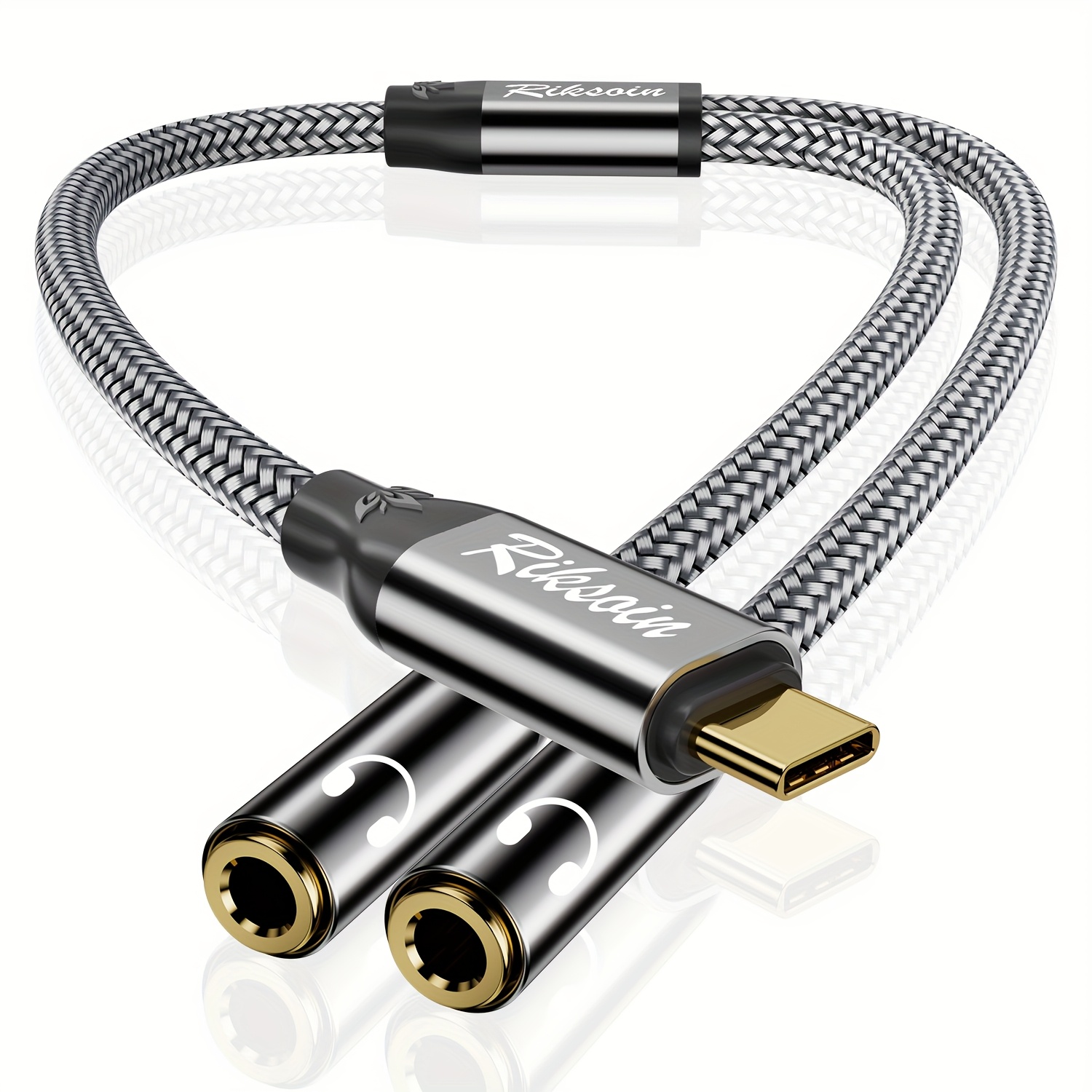 Splitter per cuffie, adattatore audio da USB C a doppio 3.5 mm…