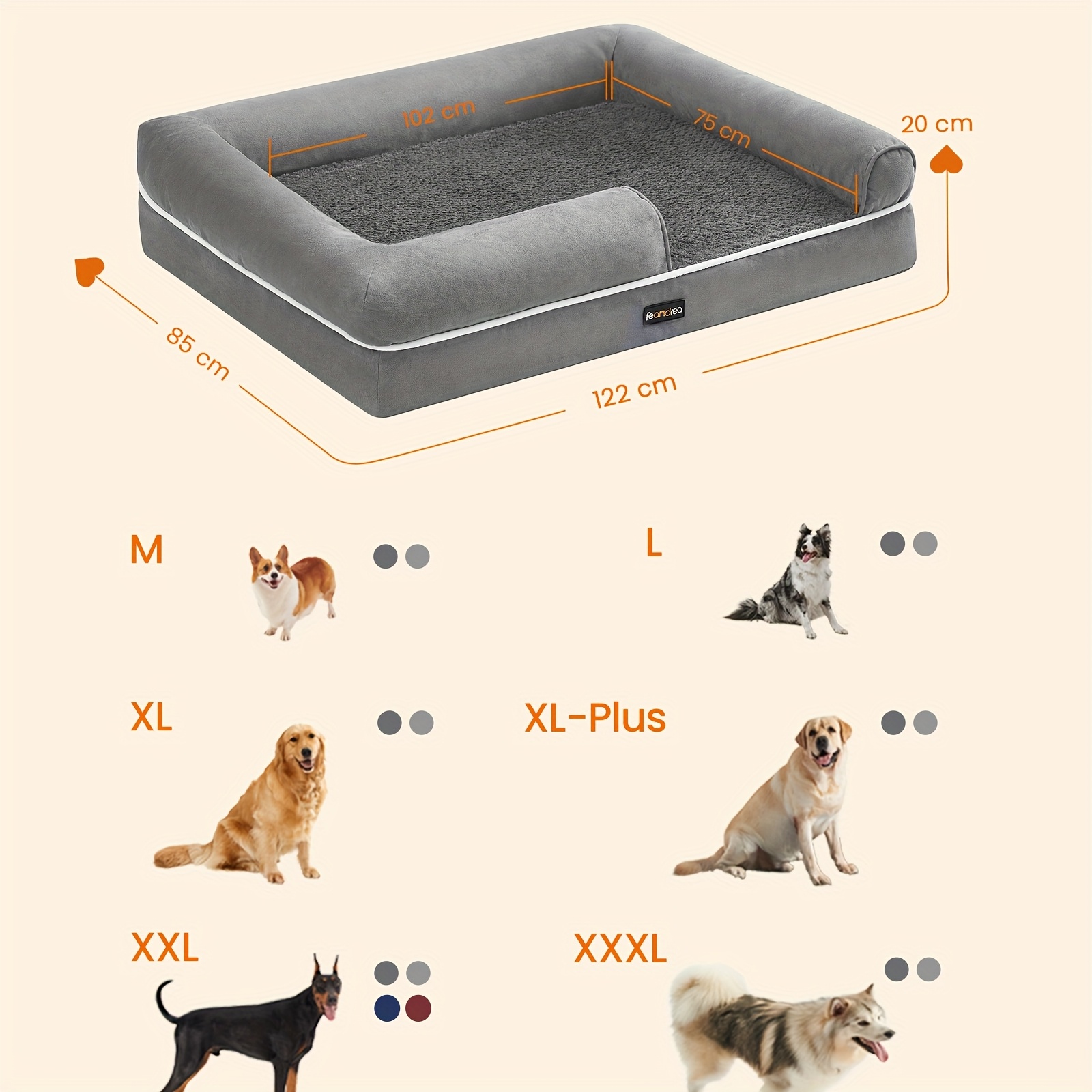 Cuccia ortopedica per animali domestici, divano per cani con…