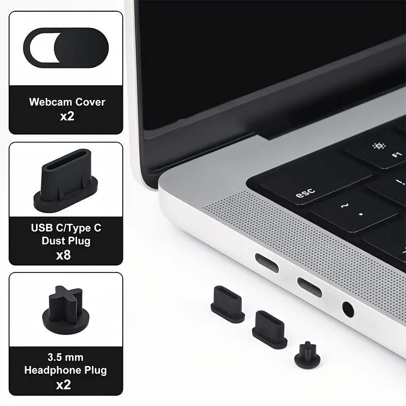 12 Pezzi Tappi Antipolvere per MacBook Air 33,02 cm M2/M1…