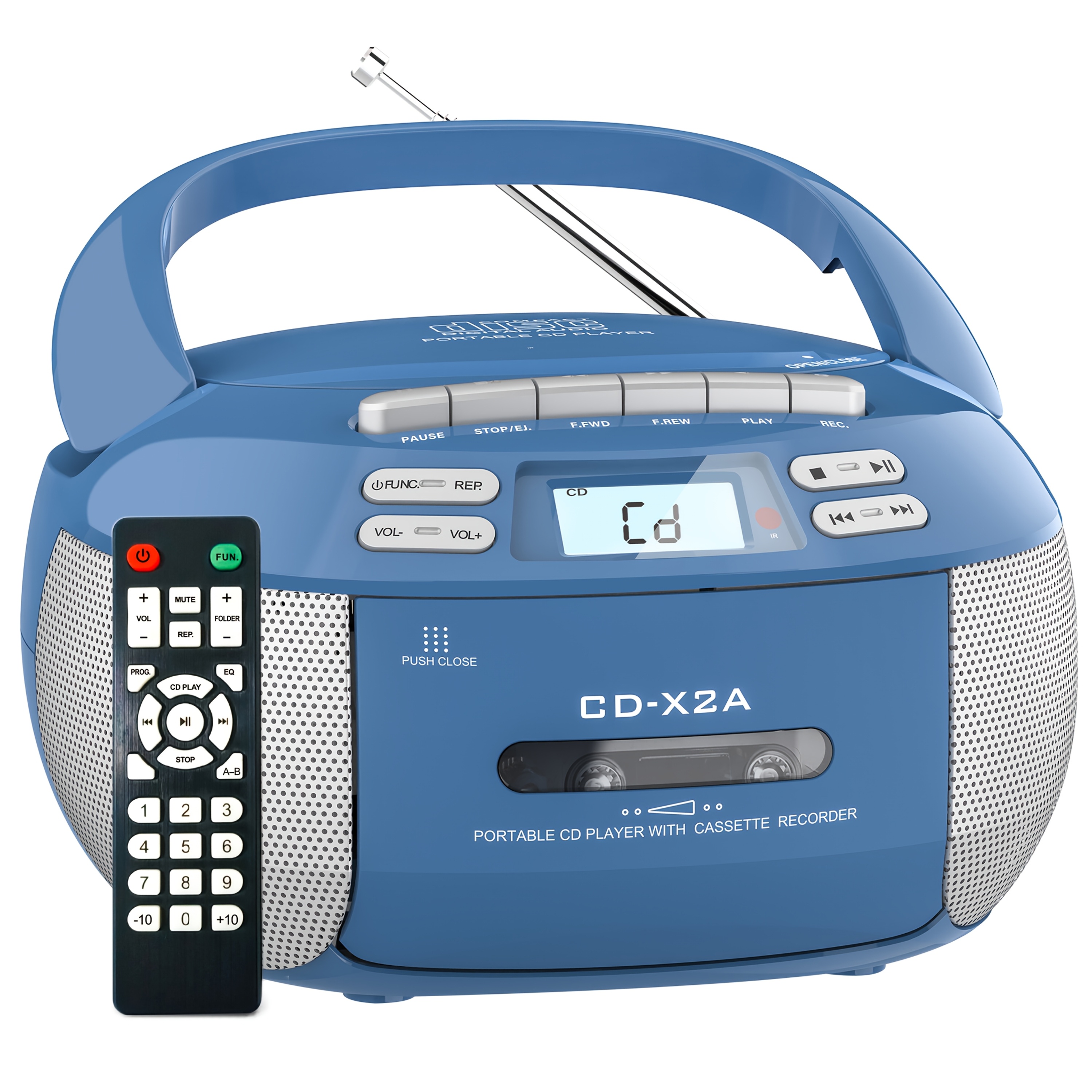 Boombox combinata lettore CD e cassette, lettore CD portatile…