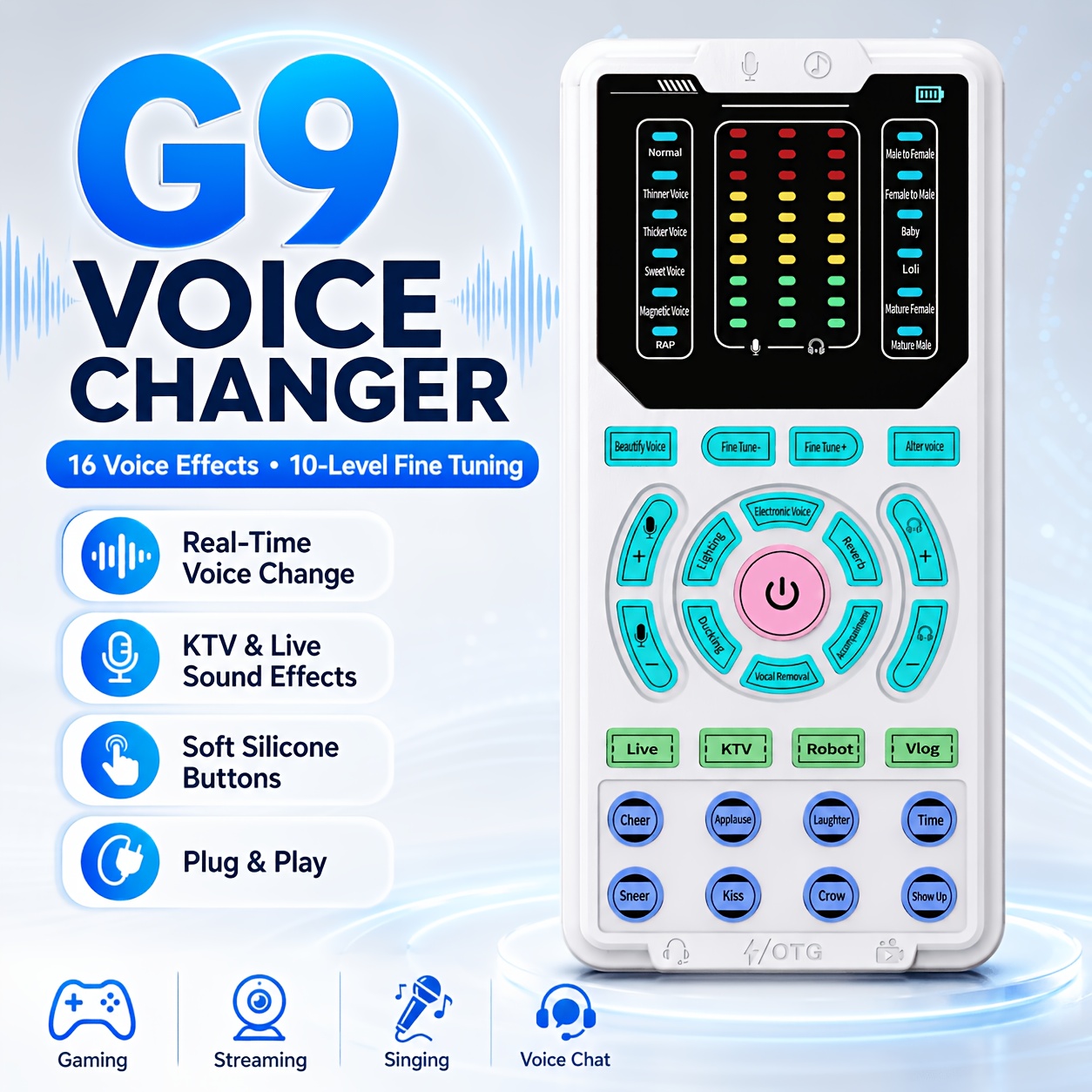 Modificatore di Voce in Tempo Reale per Cellulari, Modificatore…