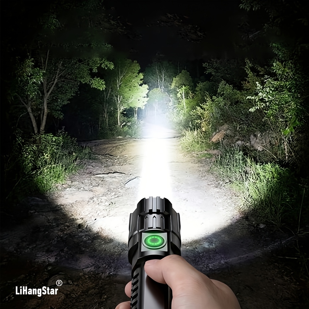 Torcia LED potente 1 pz con luminosità regolabile a 3 livelli e…