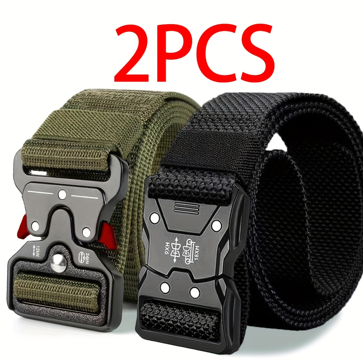 2 Pezzi Fascia Vita Unisex, Dotata di Fibbia a Sgancio Rapido…