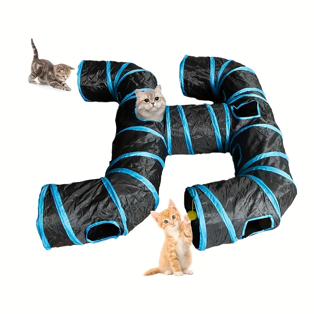 Tunnel per Gatti Pieghevole Adatto a Gattini e Gatti - Tunnel a…