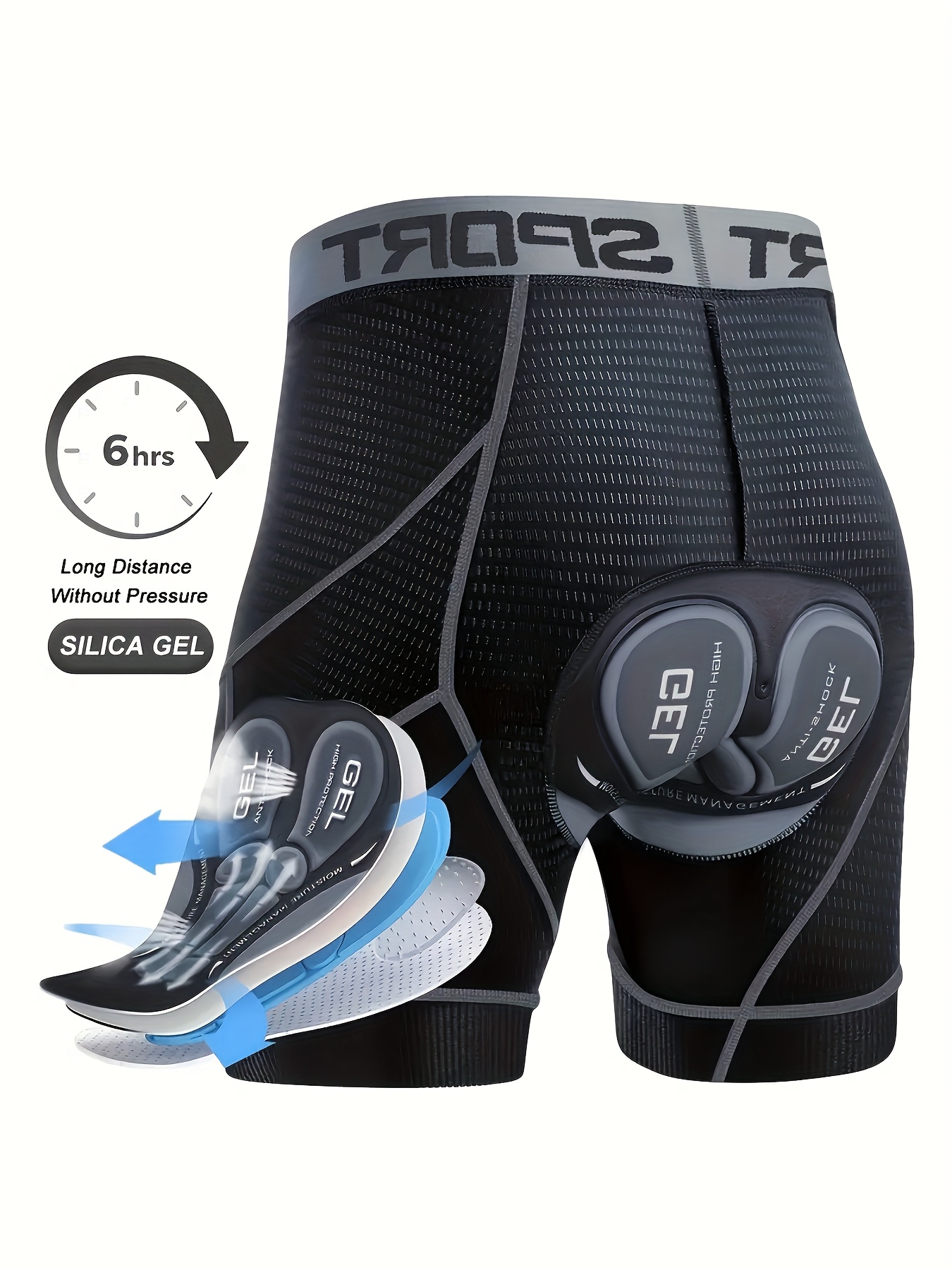Pantaloncini da equitazione 5D in mesh da uomo, casual…