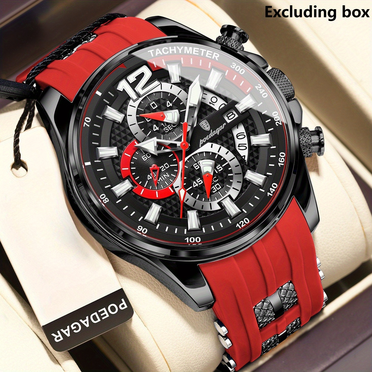 POEDAGAR Orologio Sportivo Multifunzione al Quarzo con…
