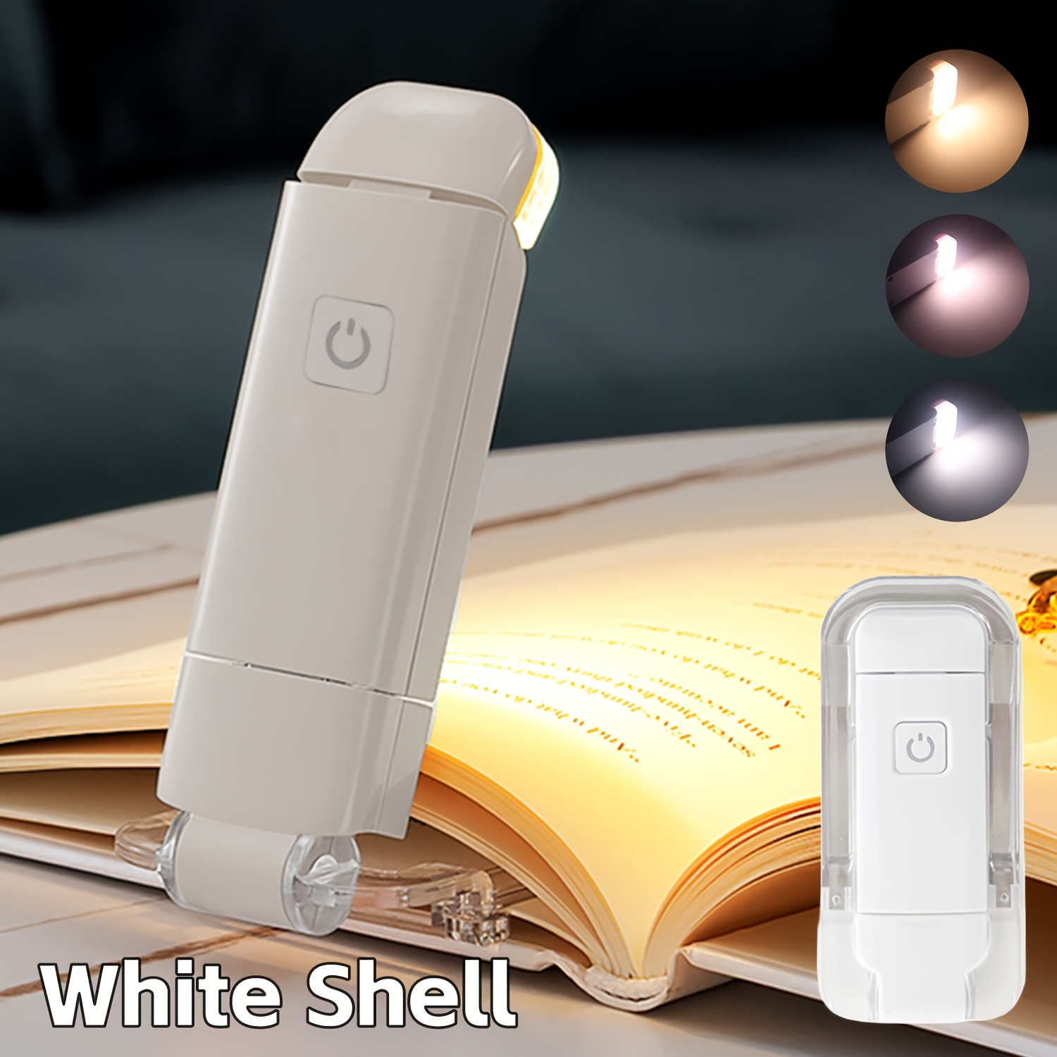 Nuova luce da lettura pieghevole ricaricabile USB, protezione…