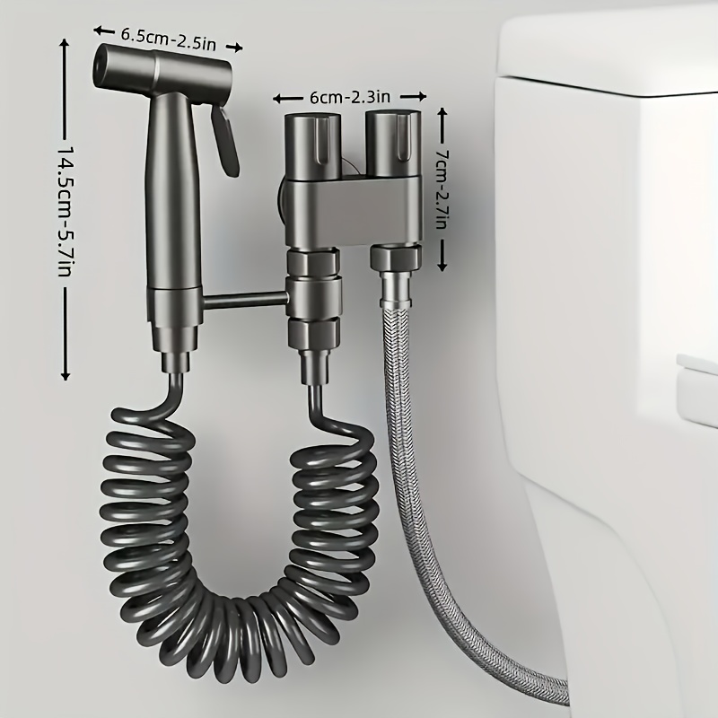 Set da 6 pezzi di spruzzatore per WC premium a doppia funzione…