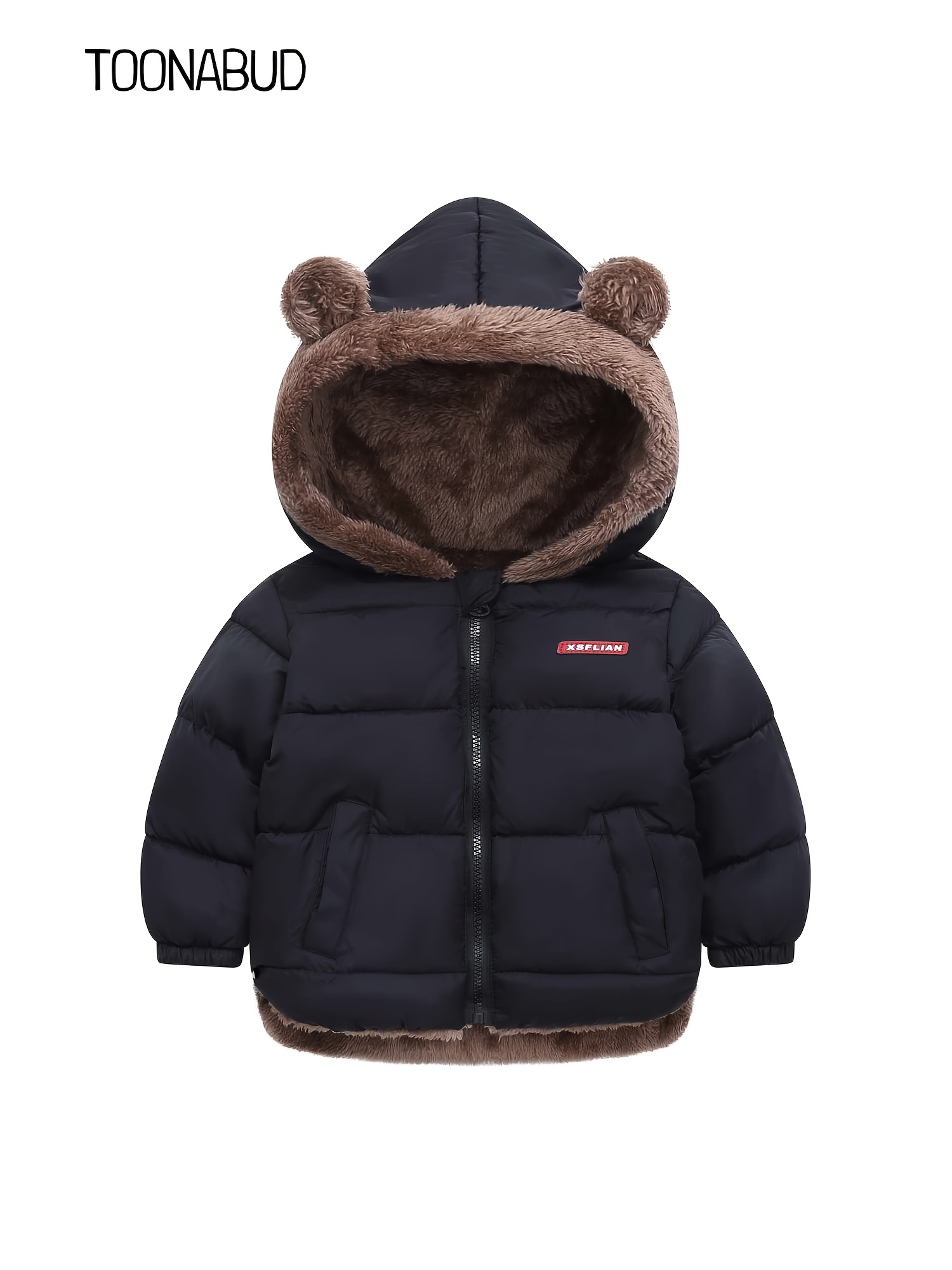 Giacca invernale per bambini con fodera calda e simpatiche…