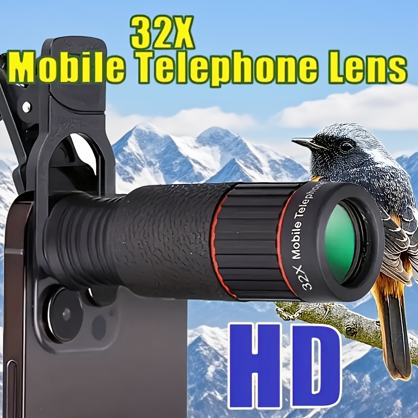 Obiettivo Zoom Mobile Classico ad Alta Definizione 32x…