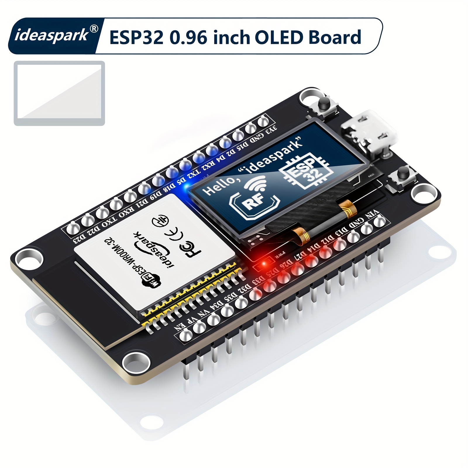 Ideaspark ESP32 Scheda di Sviluppo con Display OLED Integrato da…