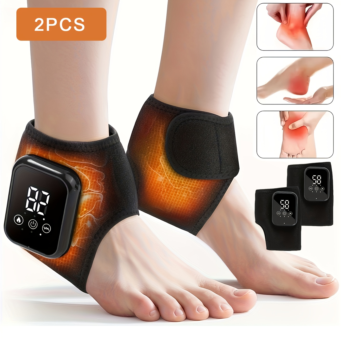 2 pezzi Massaggiatori wireless per piedi e caviglie, 3 livelli…