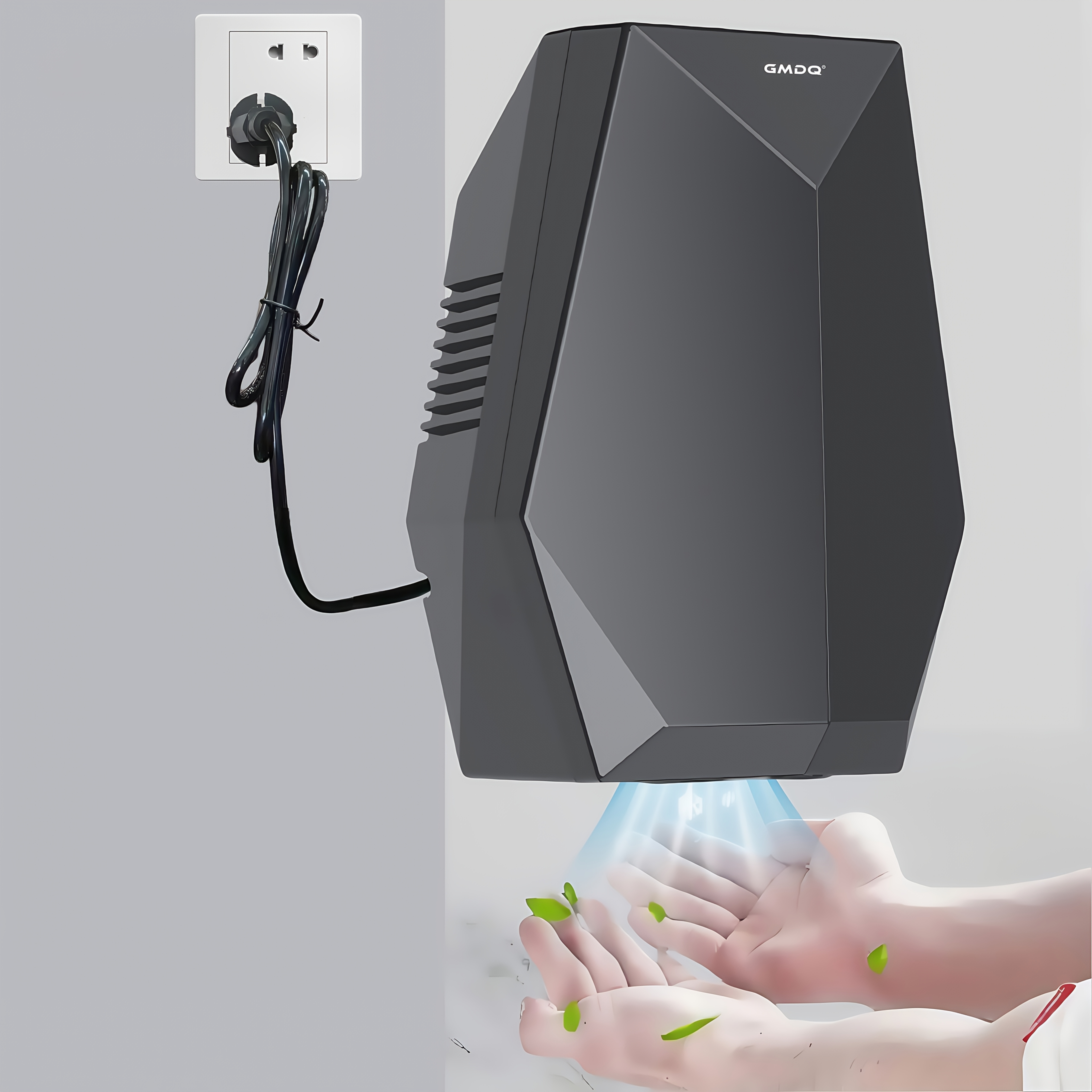 Asciuga mani a sensore automatico GMDQ, 1 pezzo, sensore senza…