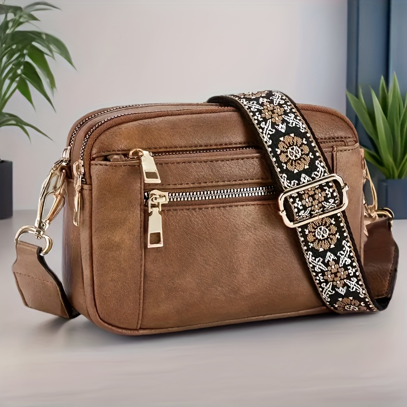 Borsa a tracolla quadrata alla moda da donna, borsa a spalla…