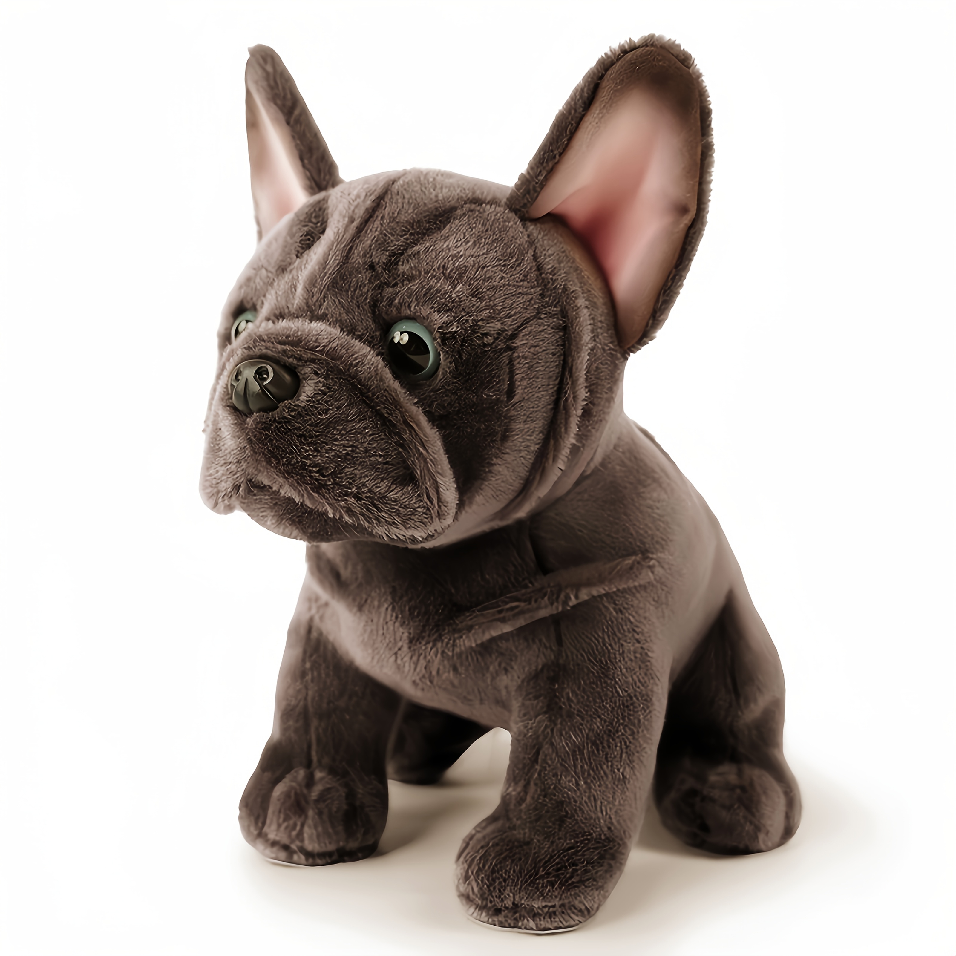 Peluche Realistico di Bulldog Francese con Orecchie Morbide e…