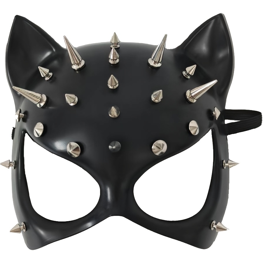 Maschera Mezza Faccia Punk con Borchie Gothic - Maschera Mezza…