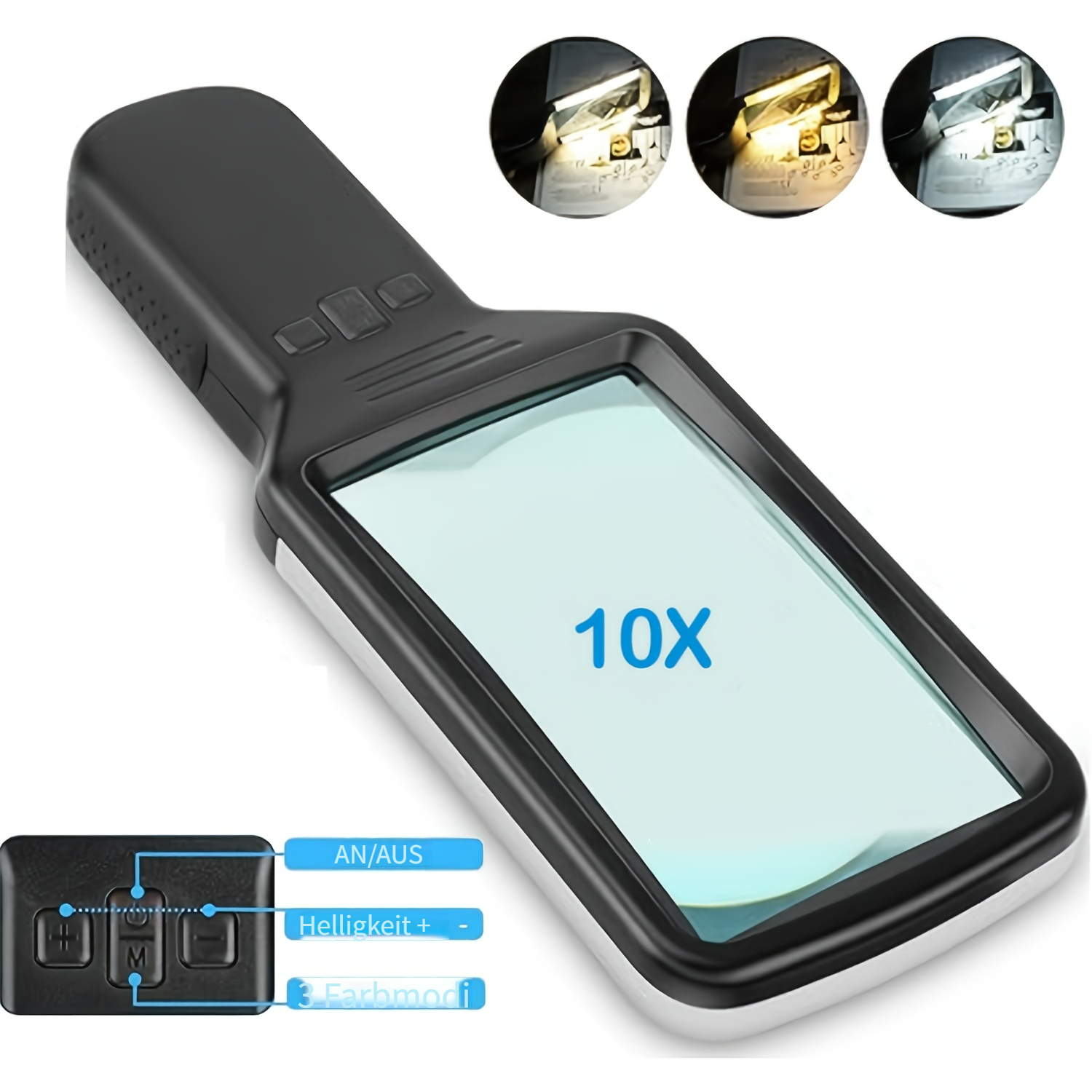 Lente d'Ingrandimento Portatile in Vetro Reale con…