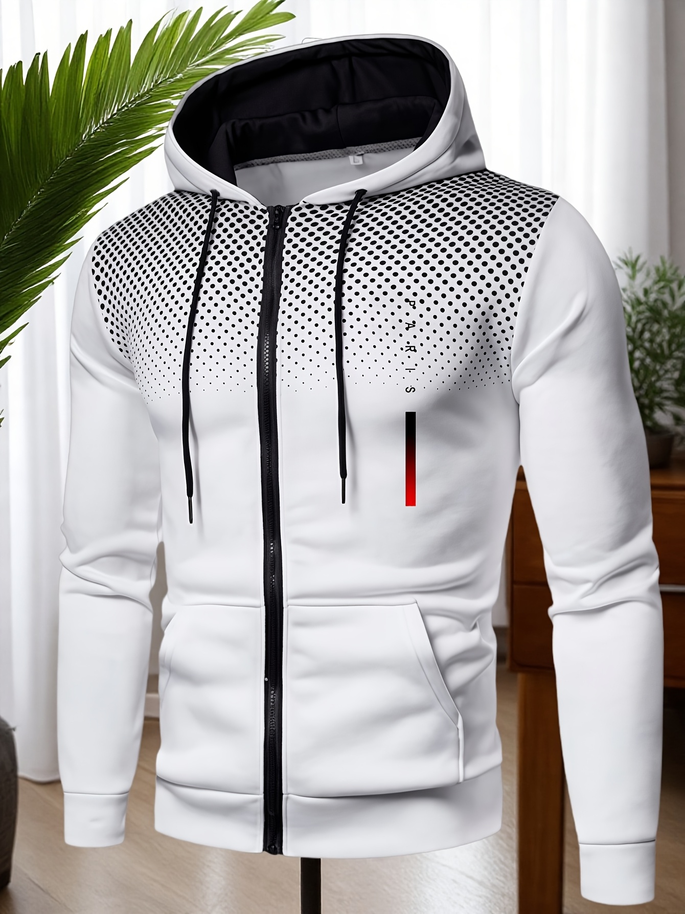 Felpa con cappuccio da uomo con pantaloni jogger neri, tuta…