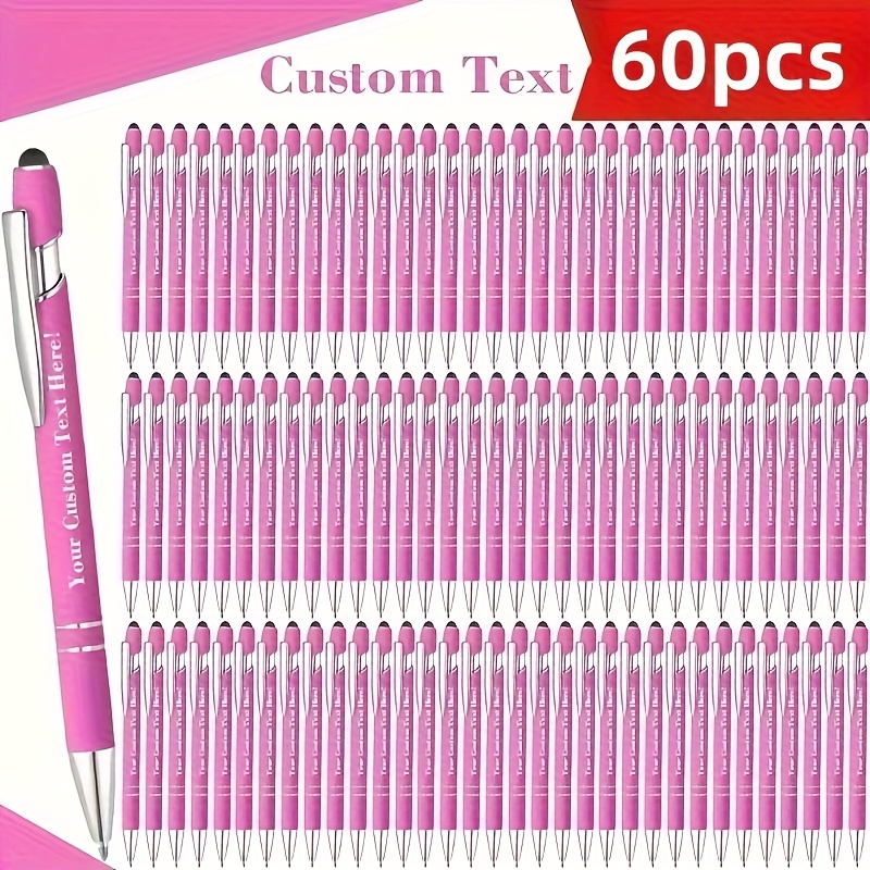 Penna a sfera personalizzata colori misti "30/60/90 Logo inciso…