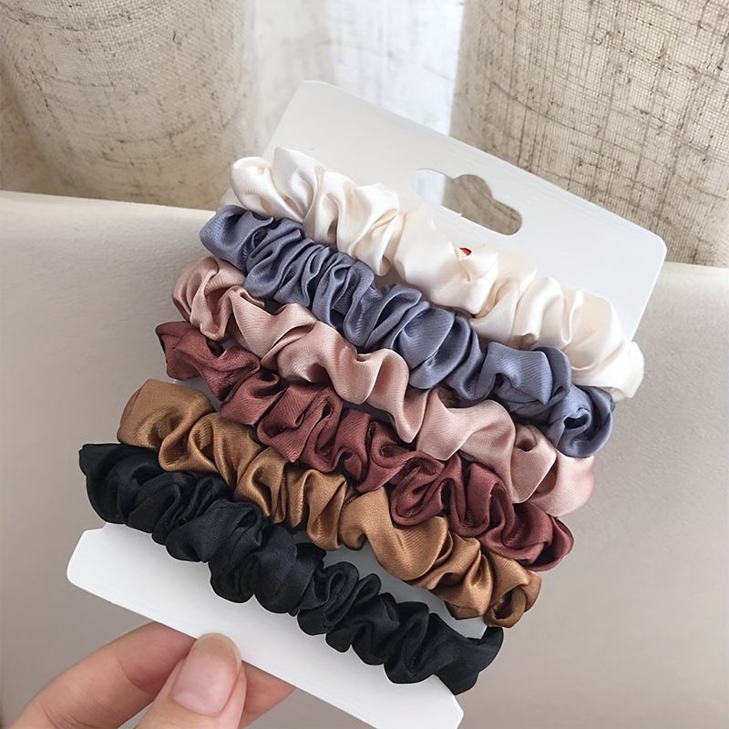 Confezione da 6, elastici in raso stile francese, versatili…