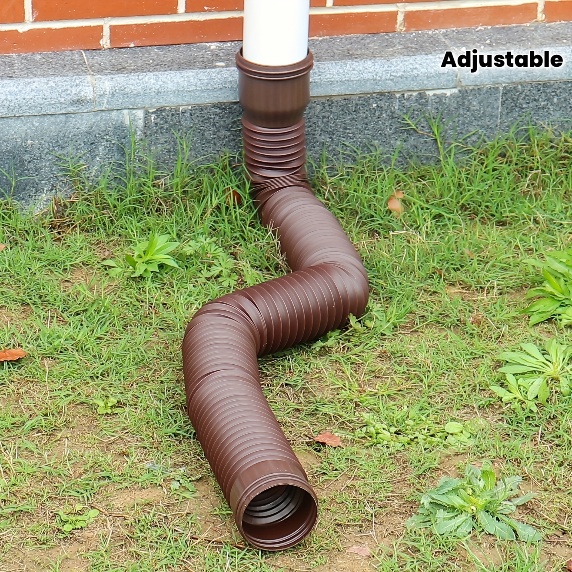 Kit estensore telescopico per pluviale 1 pz - Lunghezza…