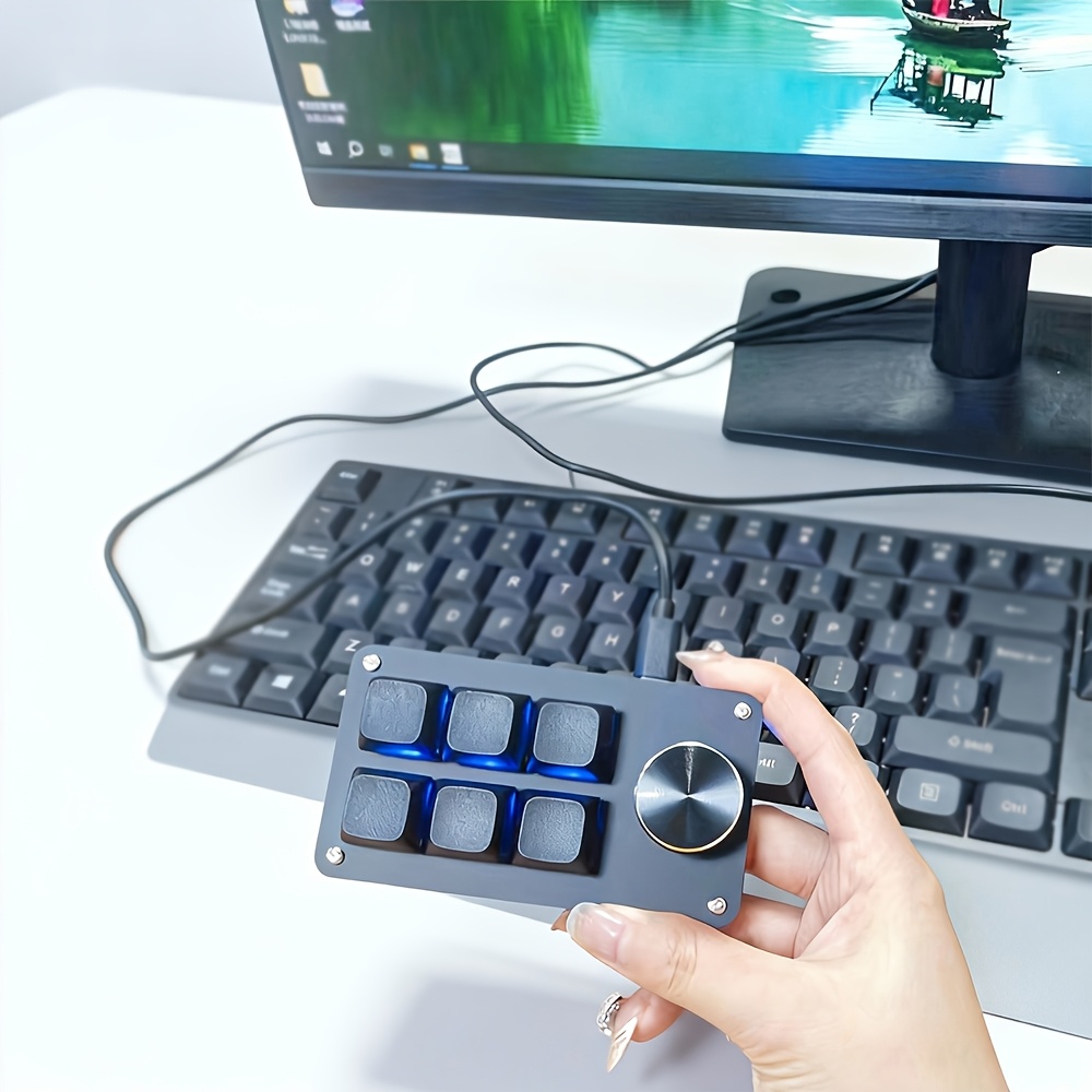 Tastiera meccanica a 6 tasti adatta per gaming, lavoro d'ufficio…