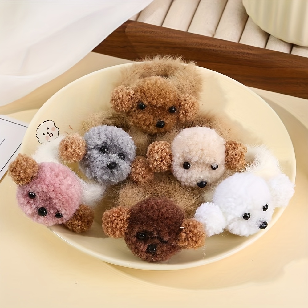6 Pezzi Fascie per Capelli in Peluche a Forma di Cucciolo…