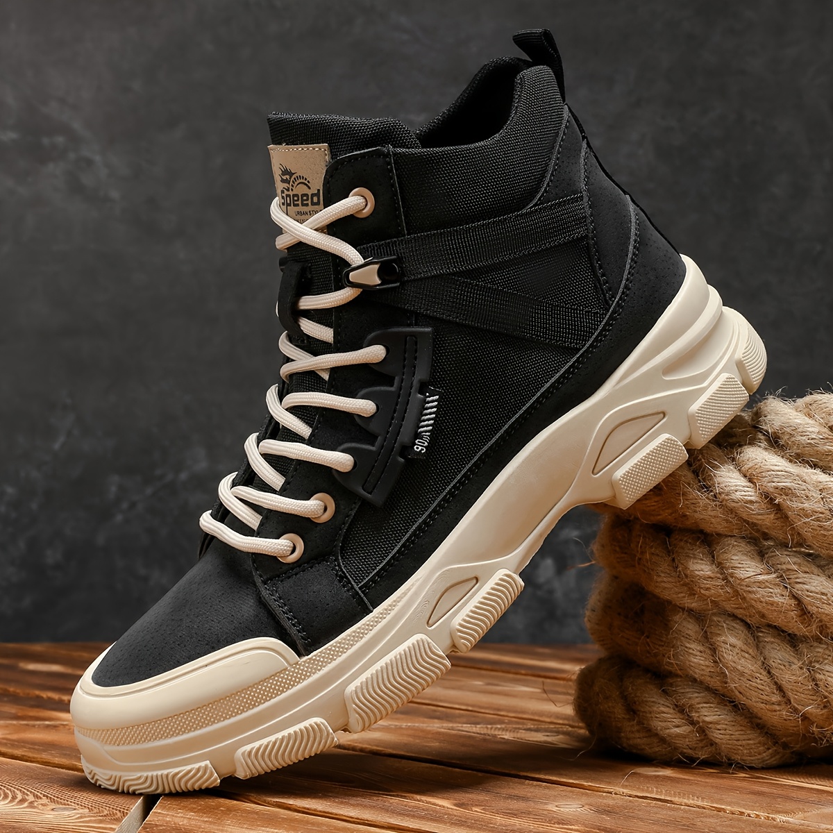 Scarpe da Skateboard da Uomo Autunno Inverno Stivali Alti alla…