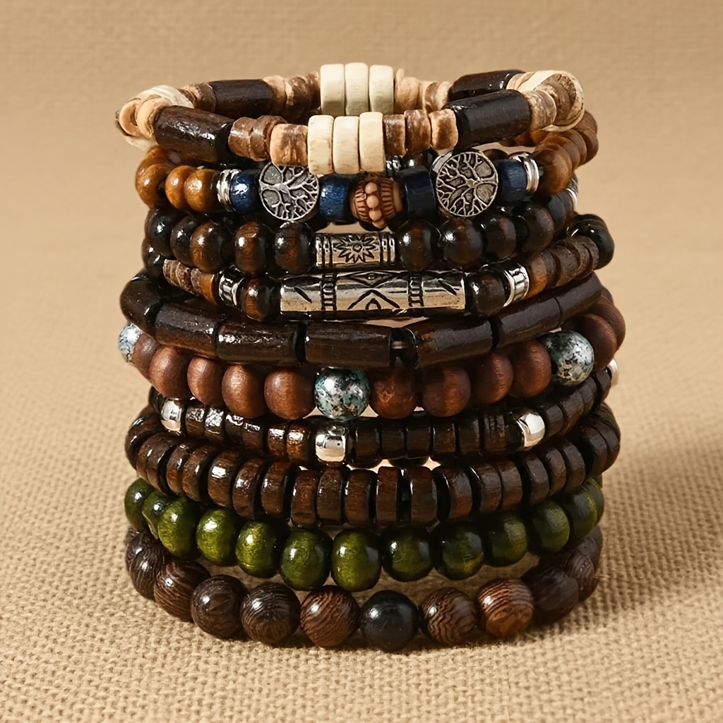 Set Regalo Bracciale di Perline Albero della Vita Vintage Unisex…
