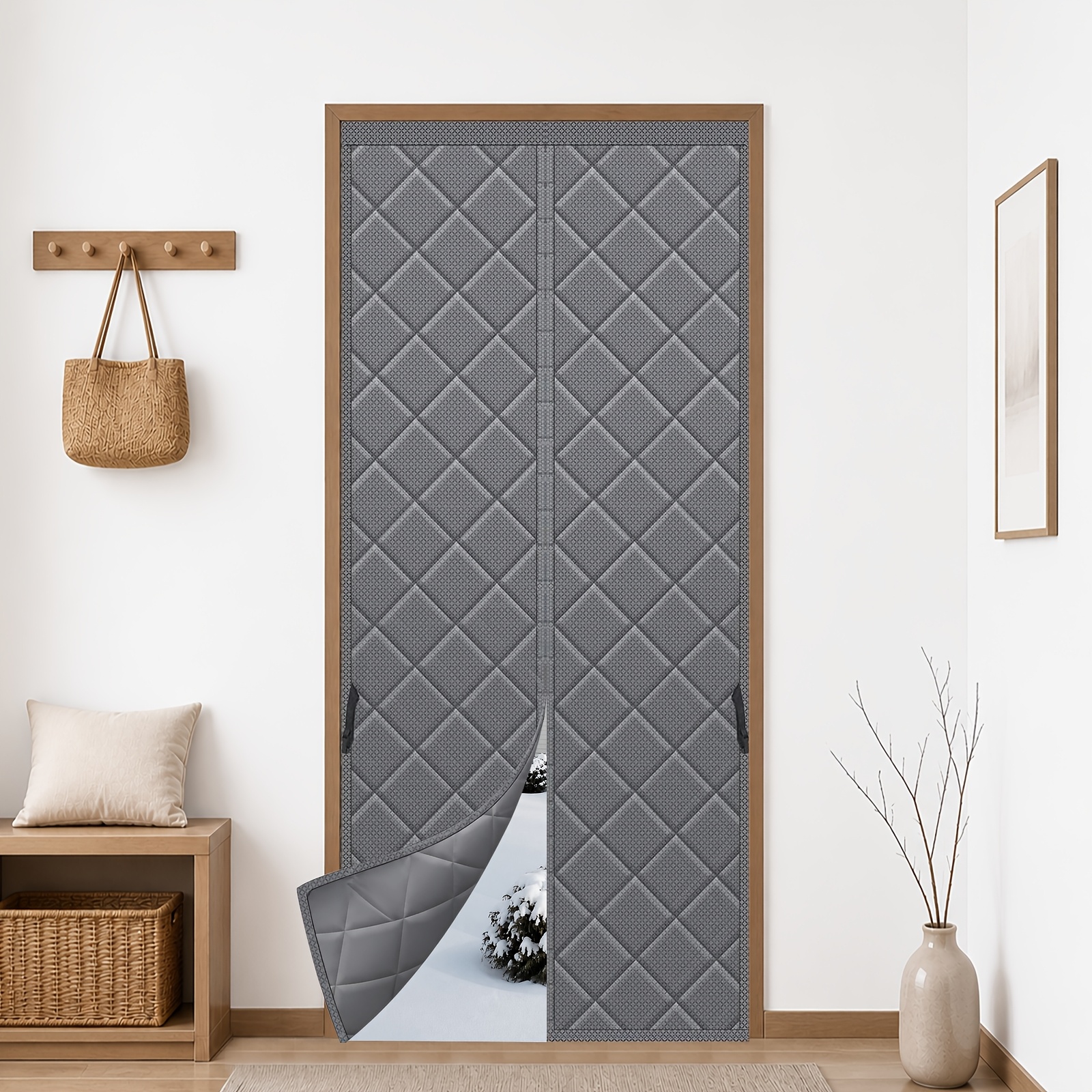 Tenda Termica Magnetica per Porta, Protezione dal Freddo, Tenda…
