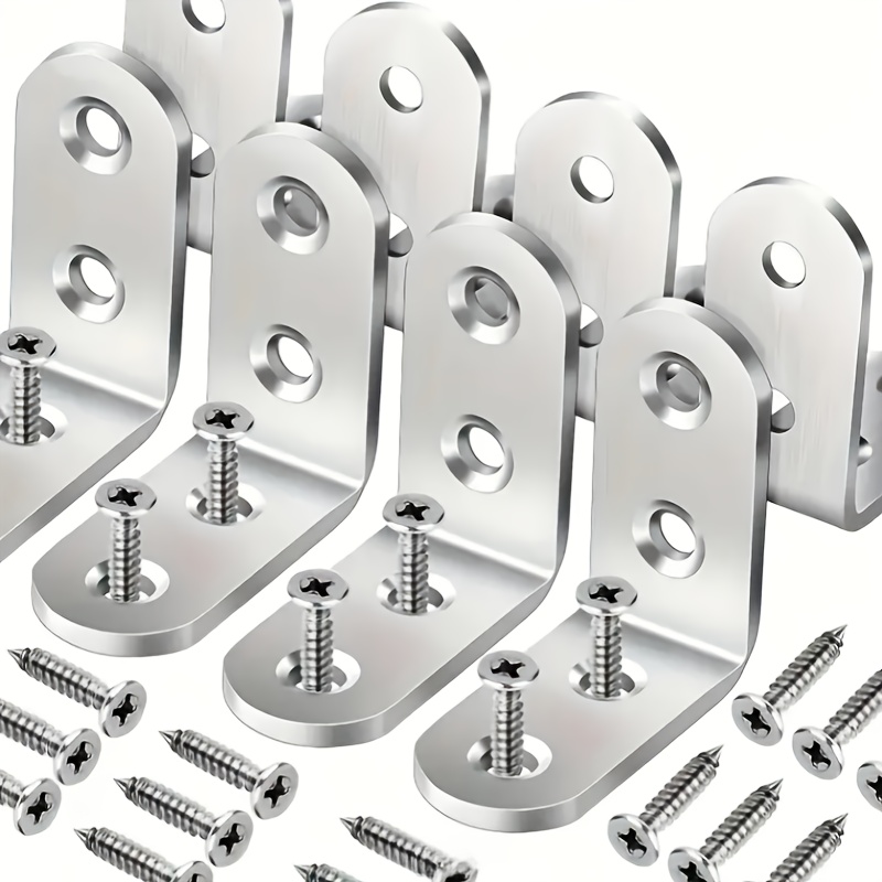 Un set di 150 staffe a L in acciaio resistente, che include 30…