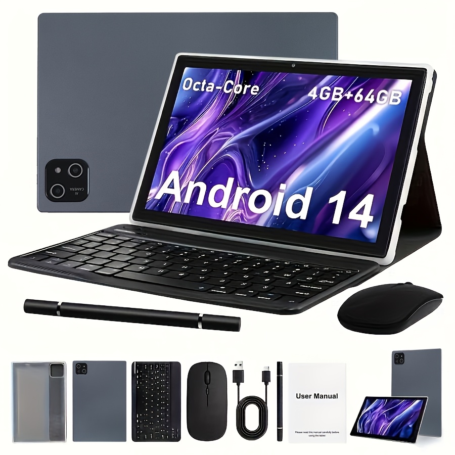 ITMEIPC Tablet da 10.1 pollici Android 14 OS, Tablet 2-in-1 con…