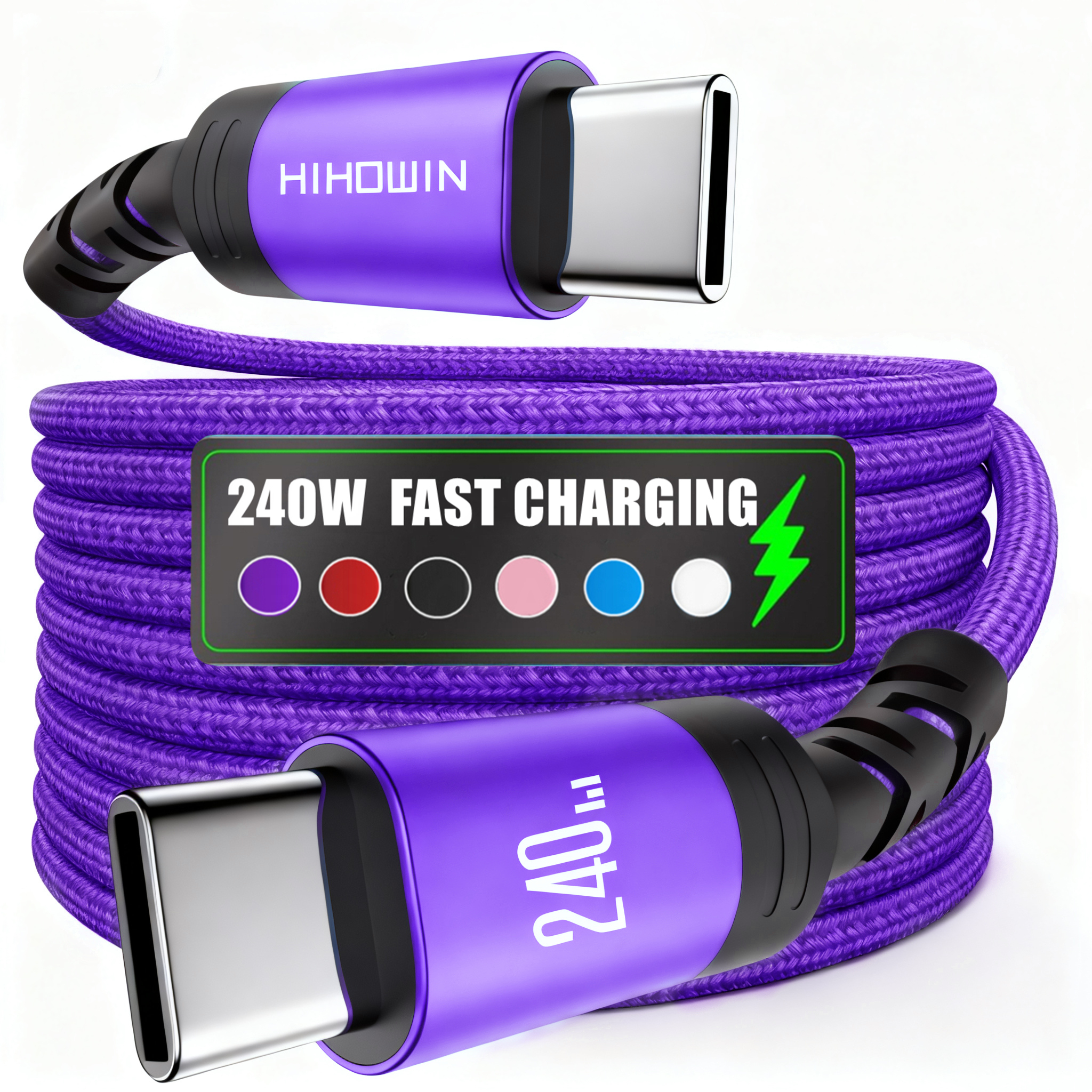 Cavo USB C a USB C da 240W, Cavo USB C Tipo C Ricarica Rapida…
