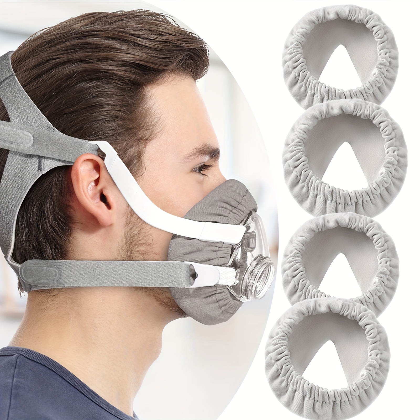 4 pezzi Fodere Morbide Riutilizzabili per Maschera CPAP |…