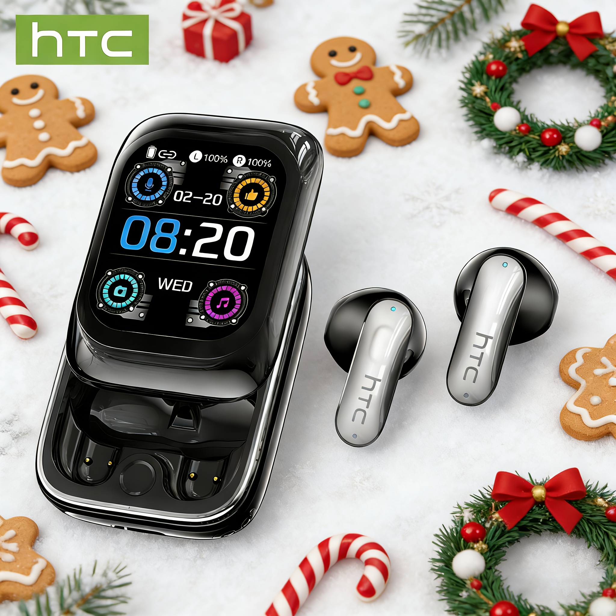 Custodia a scorrimento per auricolari wireless HTC NE48 OWS…