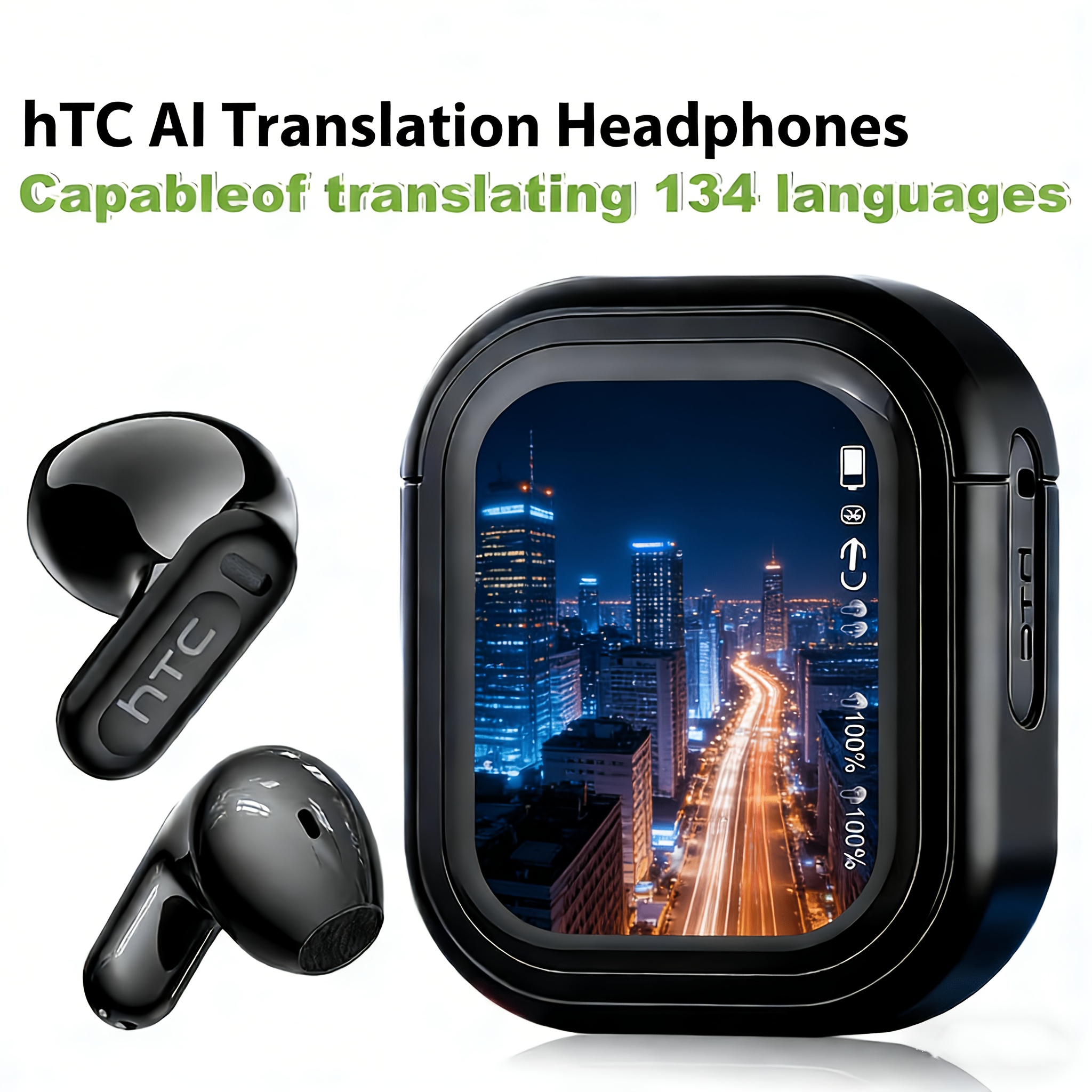 Cuffie traduttore elettronico HTC NE20, 1 pezzo, con traduzione…