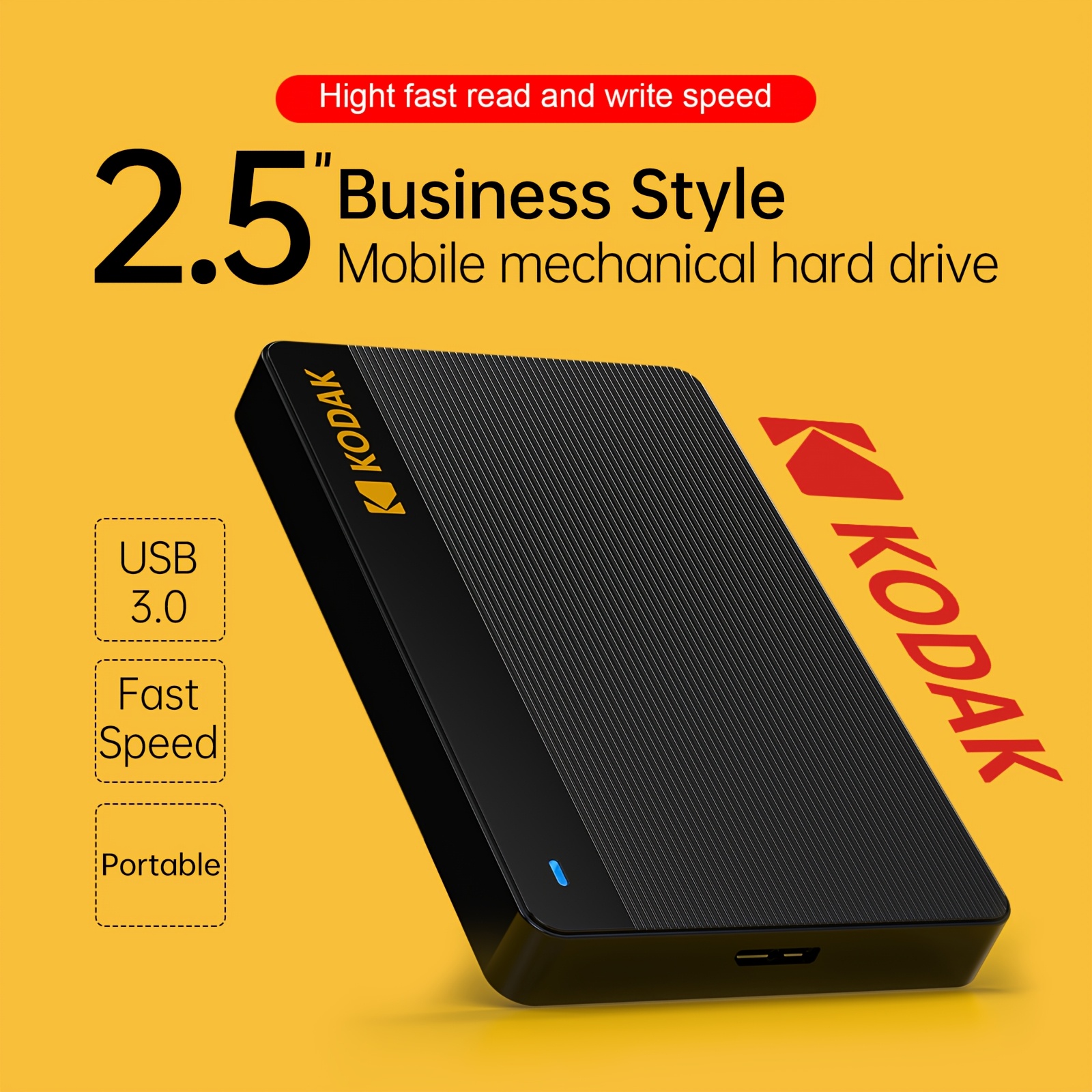 Disco Rigido Portatile P160 USB3.0 500GB/1TB, Ideale per…